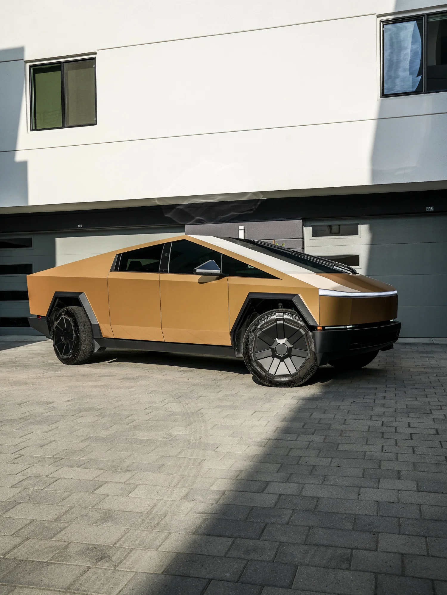 Completed Tesla Cybertruck Milan Gold project in Irvine