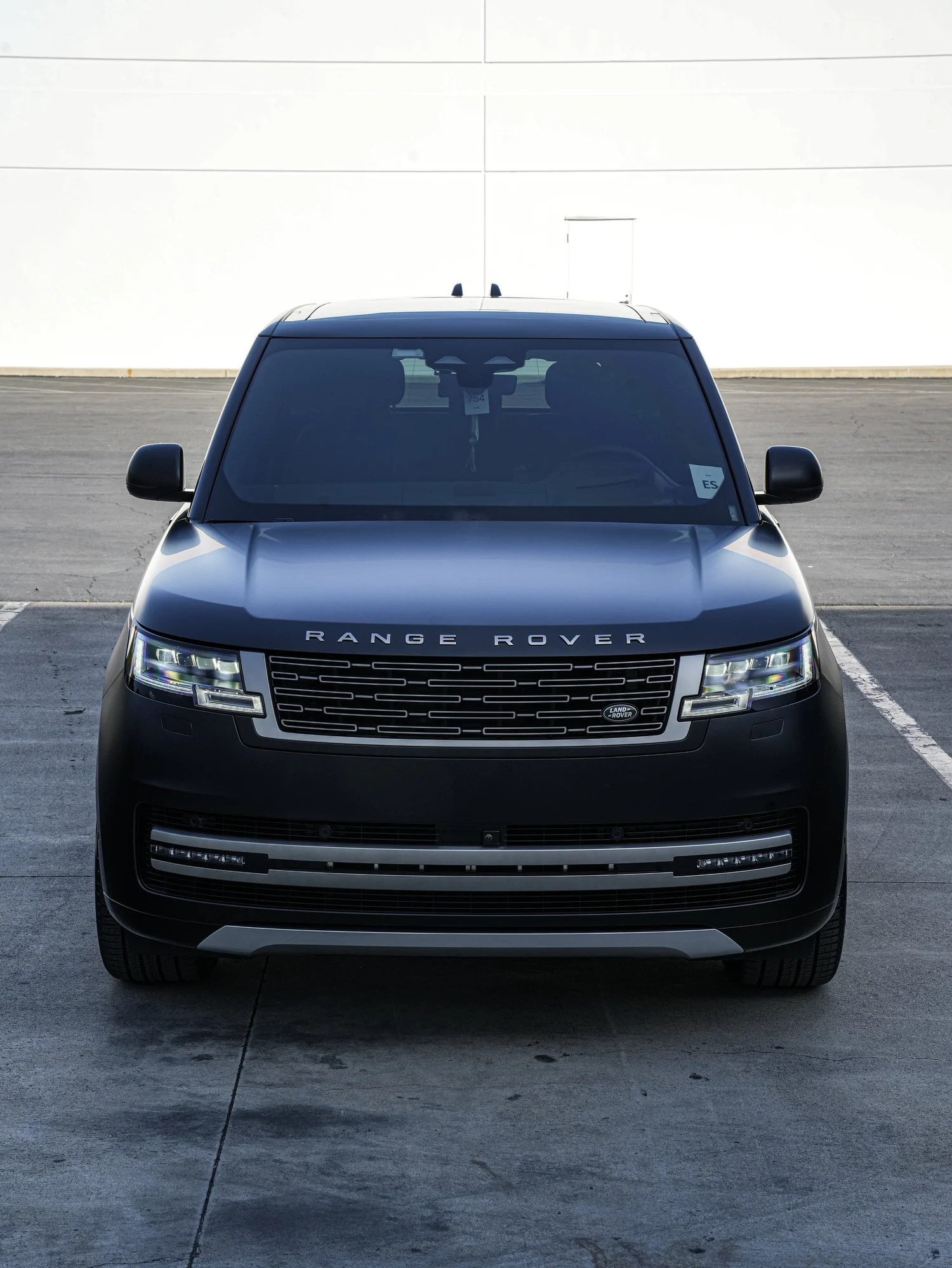Range Rover after Matte PPF, Window Tint and Ceramic Coating, front-right three-quarter view