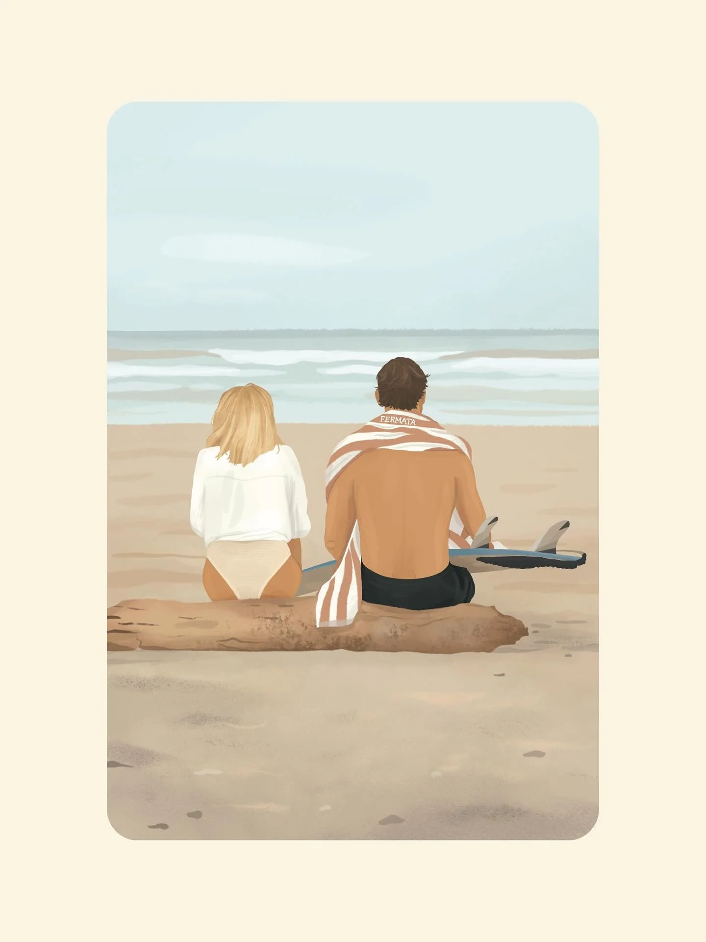 As much as I love a good map illustration, I equally love creating illustrations of any sort&hellip; just like this coastal postcard design 🌴

Hit me uppp if you need something of your own - I&rsquo;d love to help!