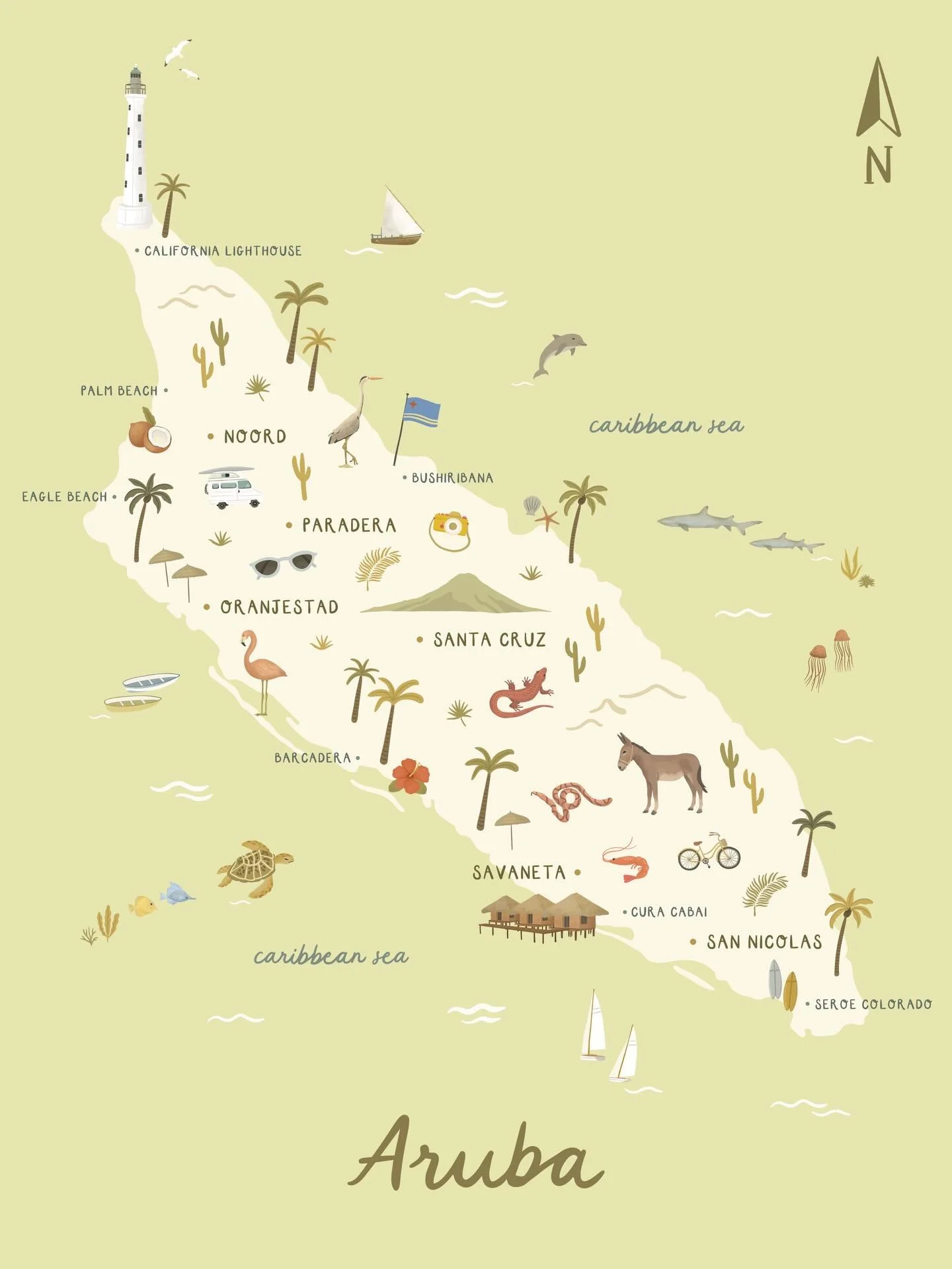 The teeny Carribean island of Aruba 🦩🌴

Shop my collection of playful, travel-inspired prints through my website &mdash; studio-briar.com