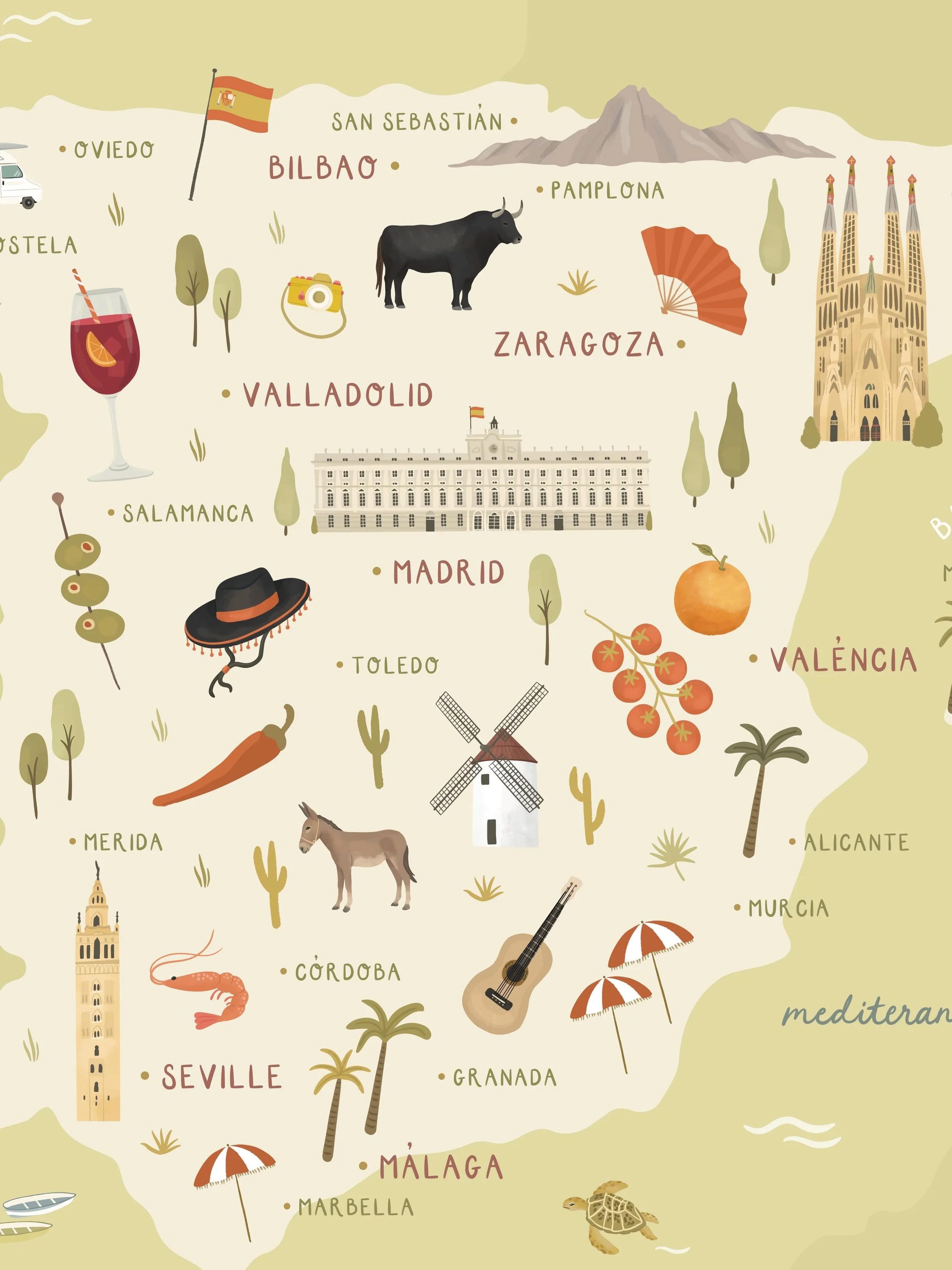 Holaaa Spain! 🪭🍊🇪🇸

Grab a printable of my new Spain map, or your fave place at the link in my bio!
