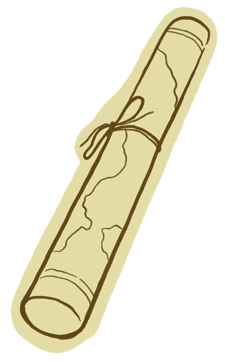 Illustrated Icon of a Map Print