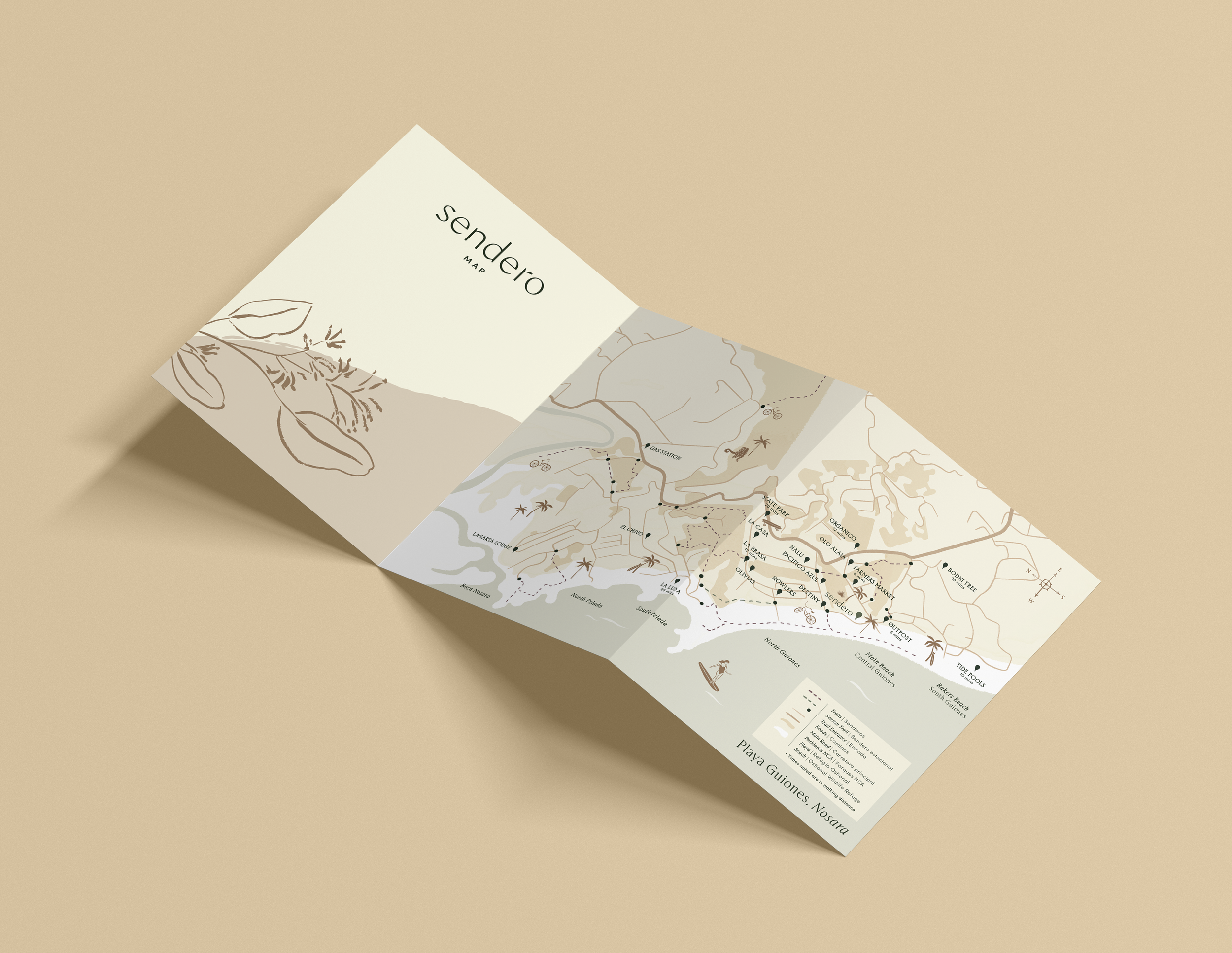 Sendero Map Brochure Mock-up