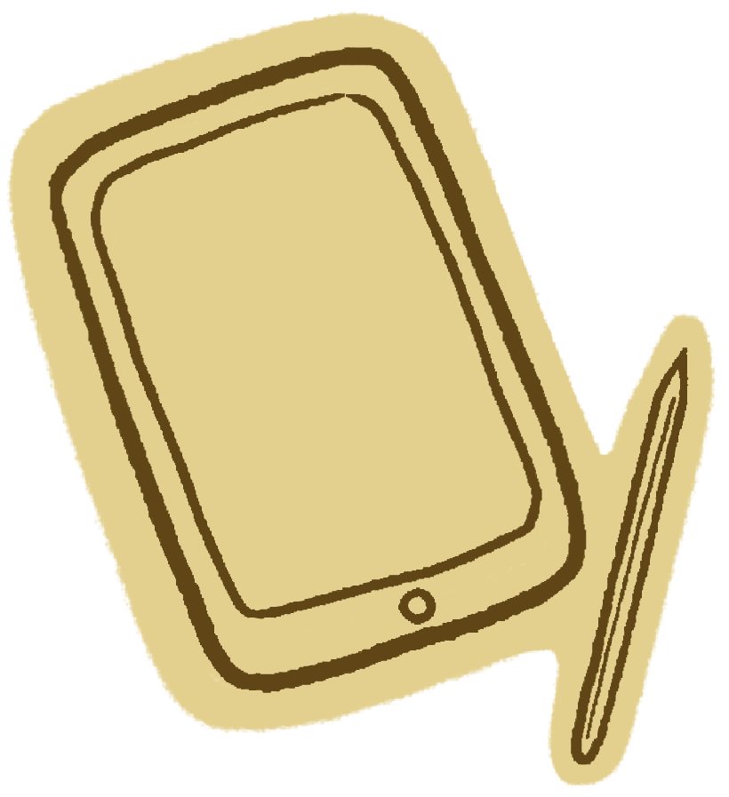 Illustration of an iPad