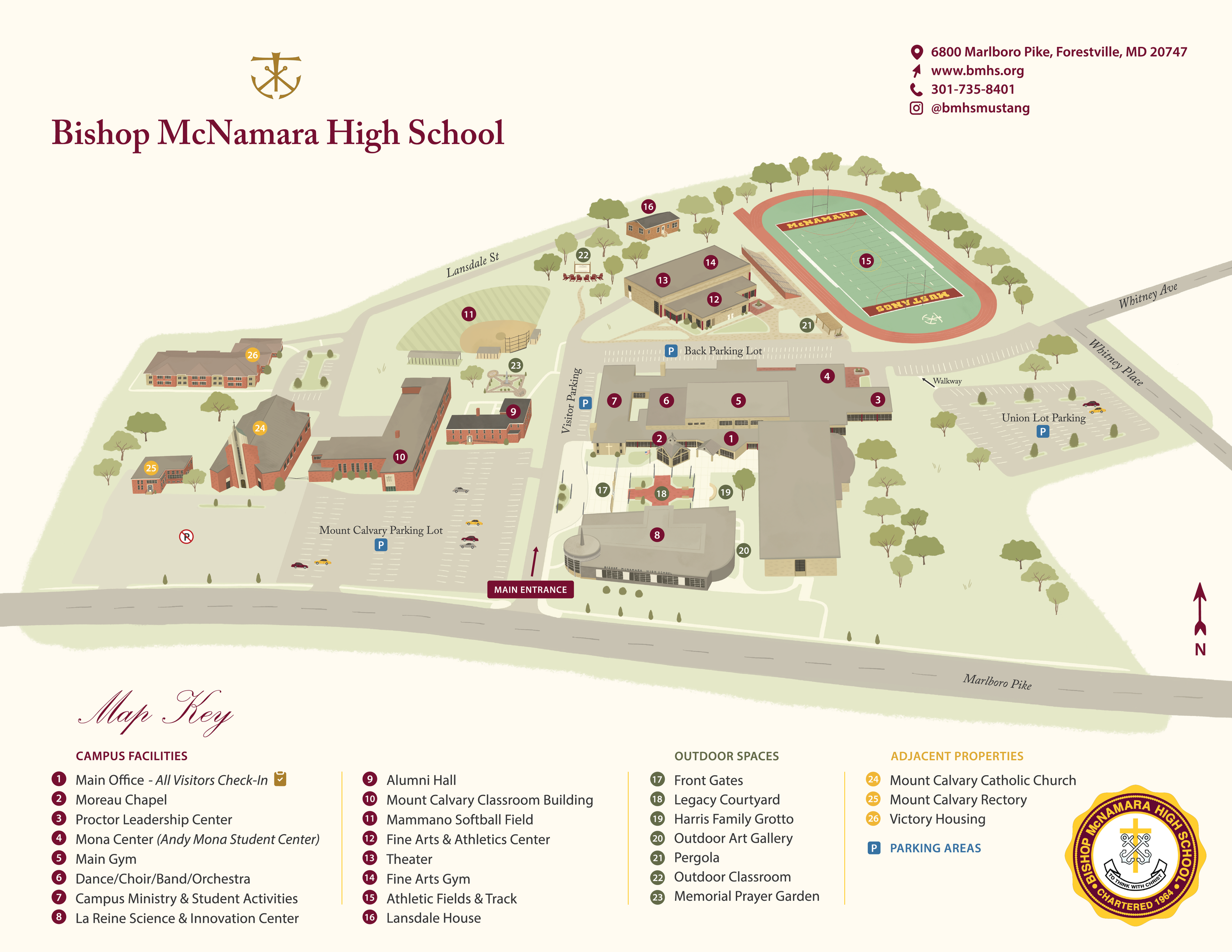 High School Campus Map