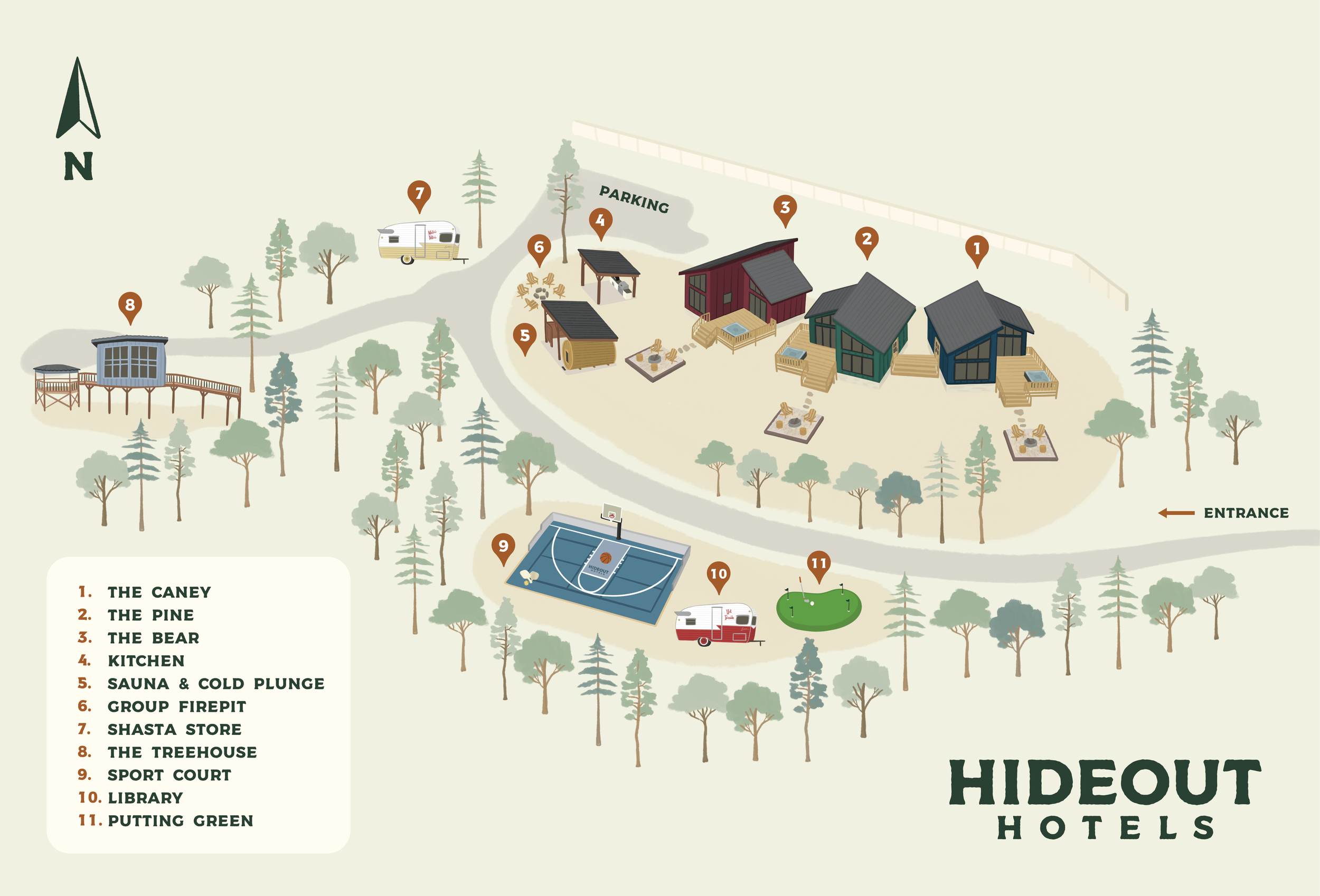 Hideout Hotels — Tennessee, USA