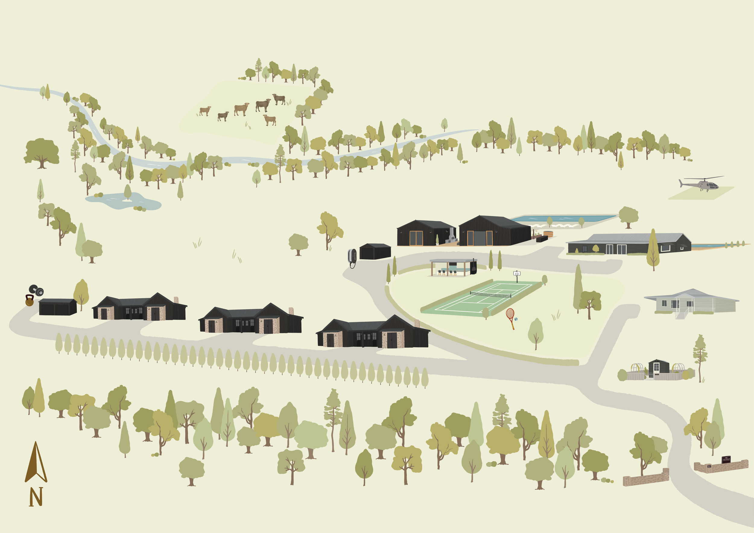 Byron Bay The Brooklet Map