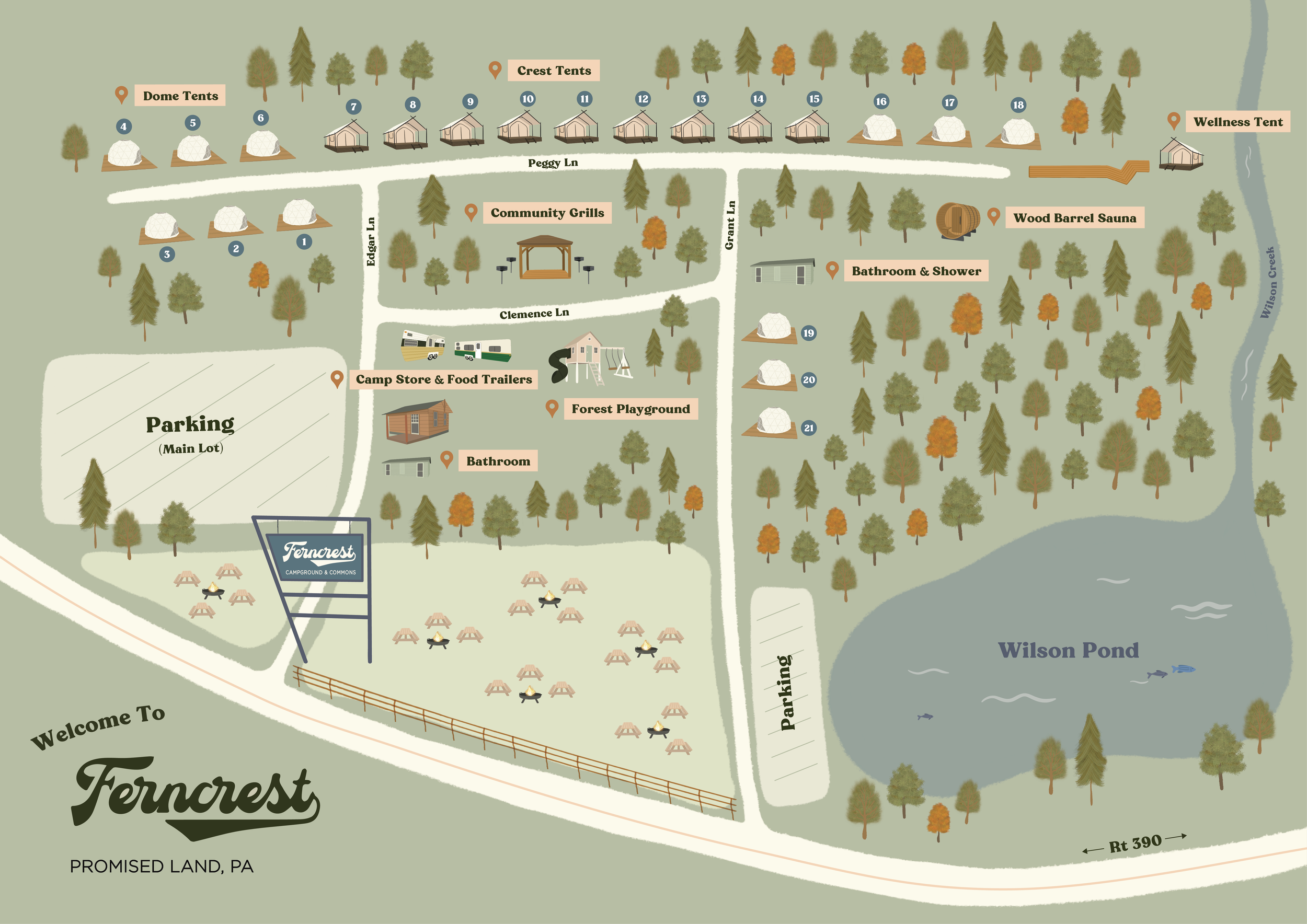 Ferncrest Glampground Custom Map