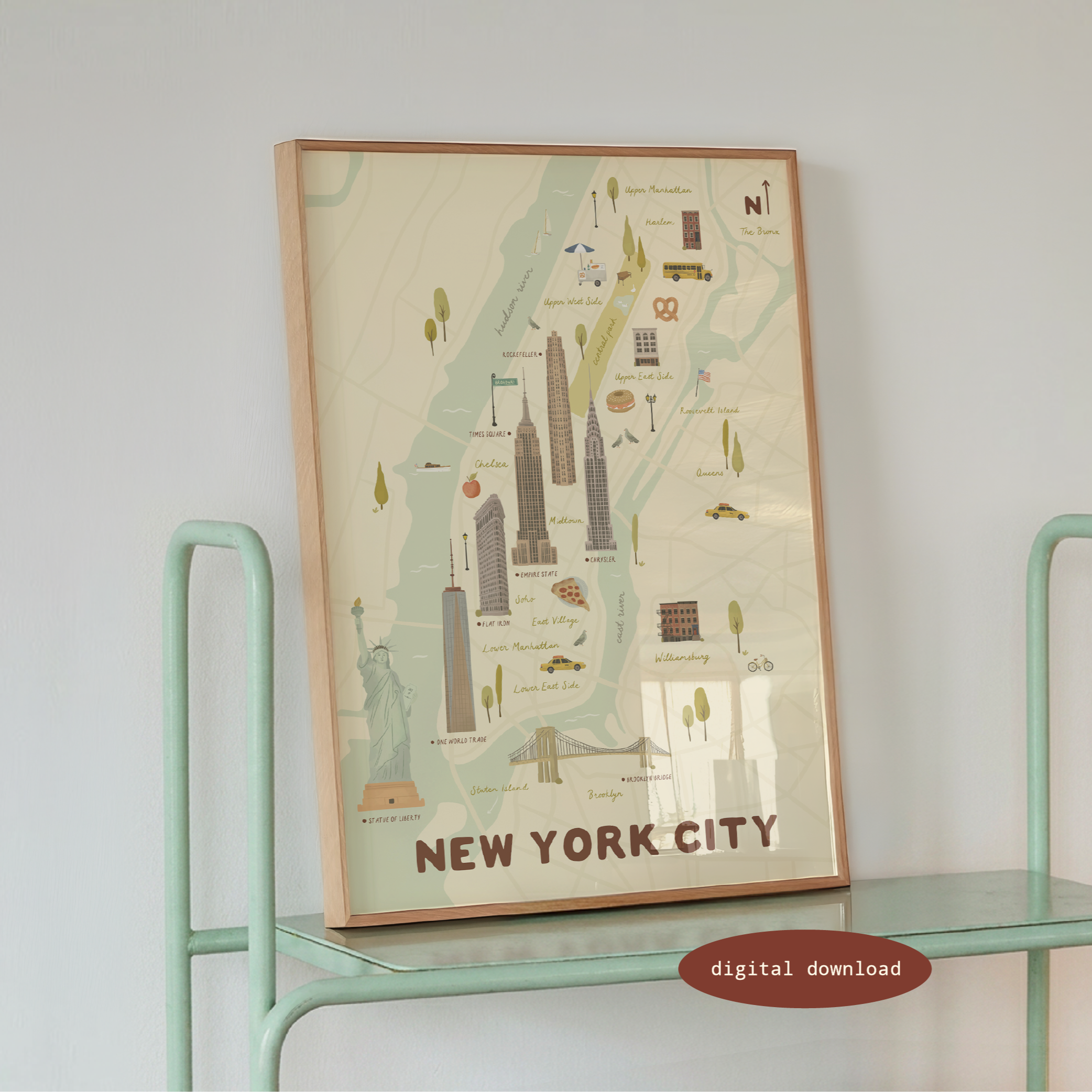 ILLUSTRATED NEW YORK CITY MAP