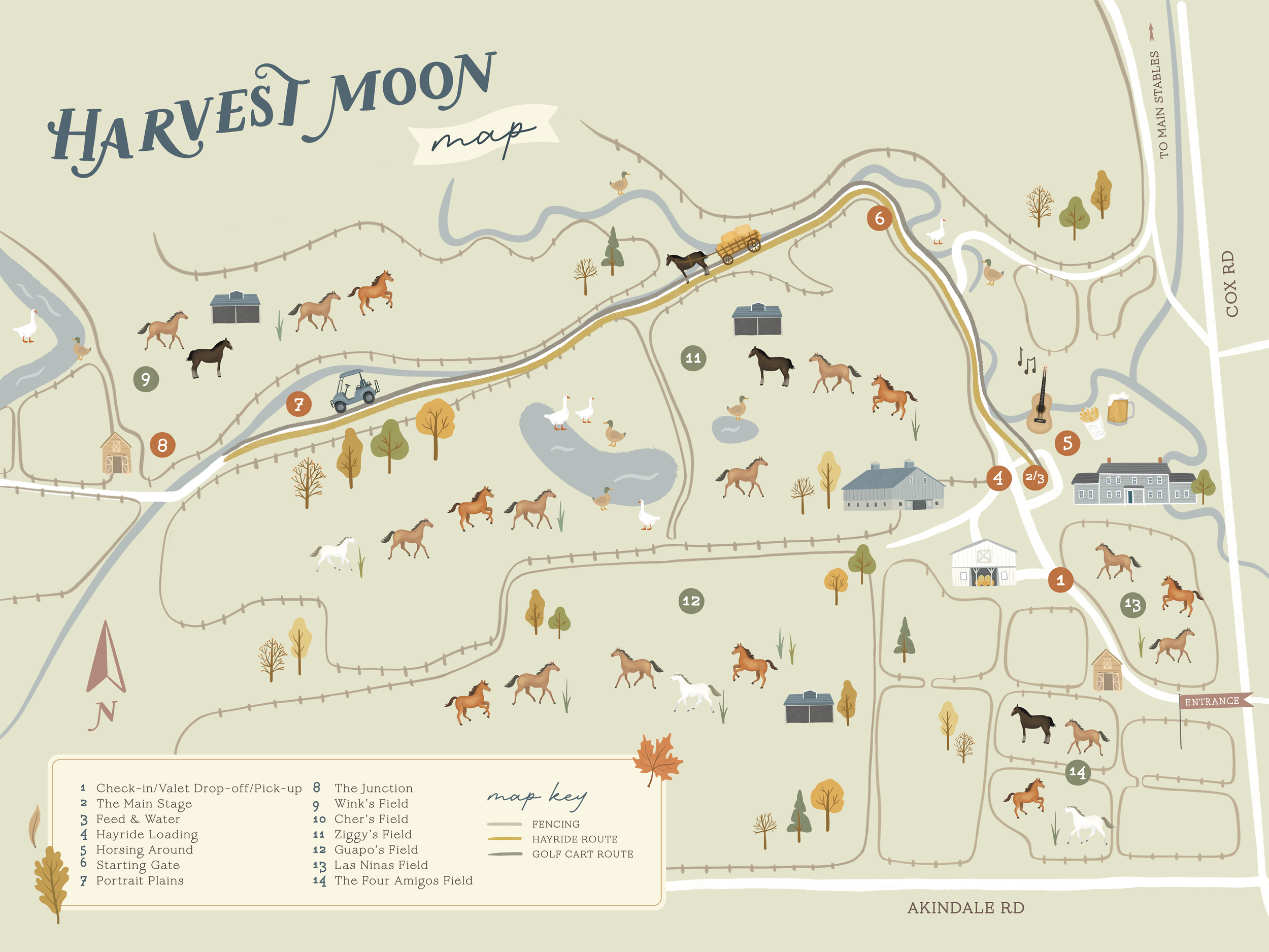 Harvest Moon Festival Map