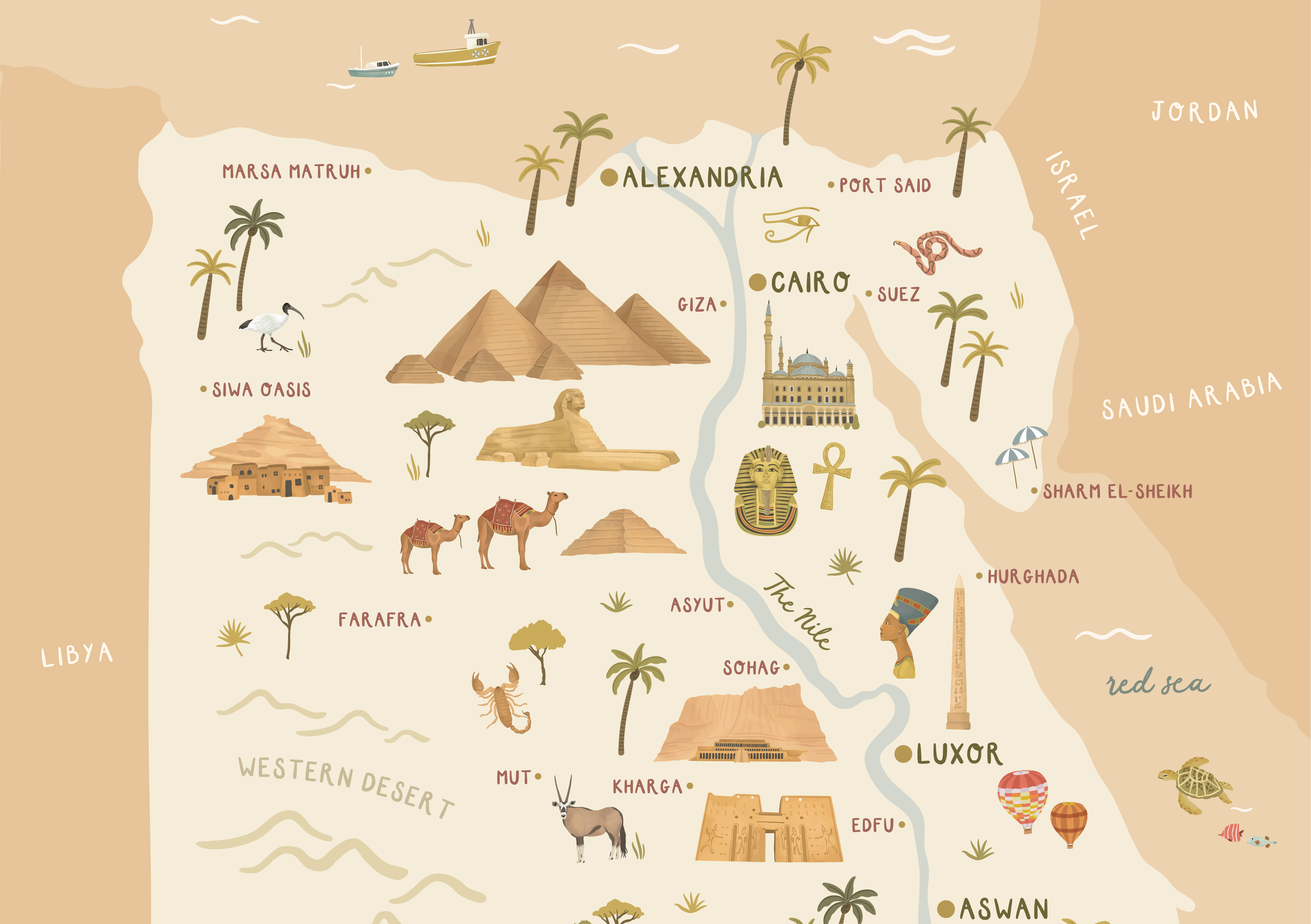 Image of Map of Egypt