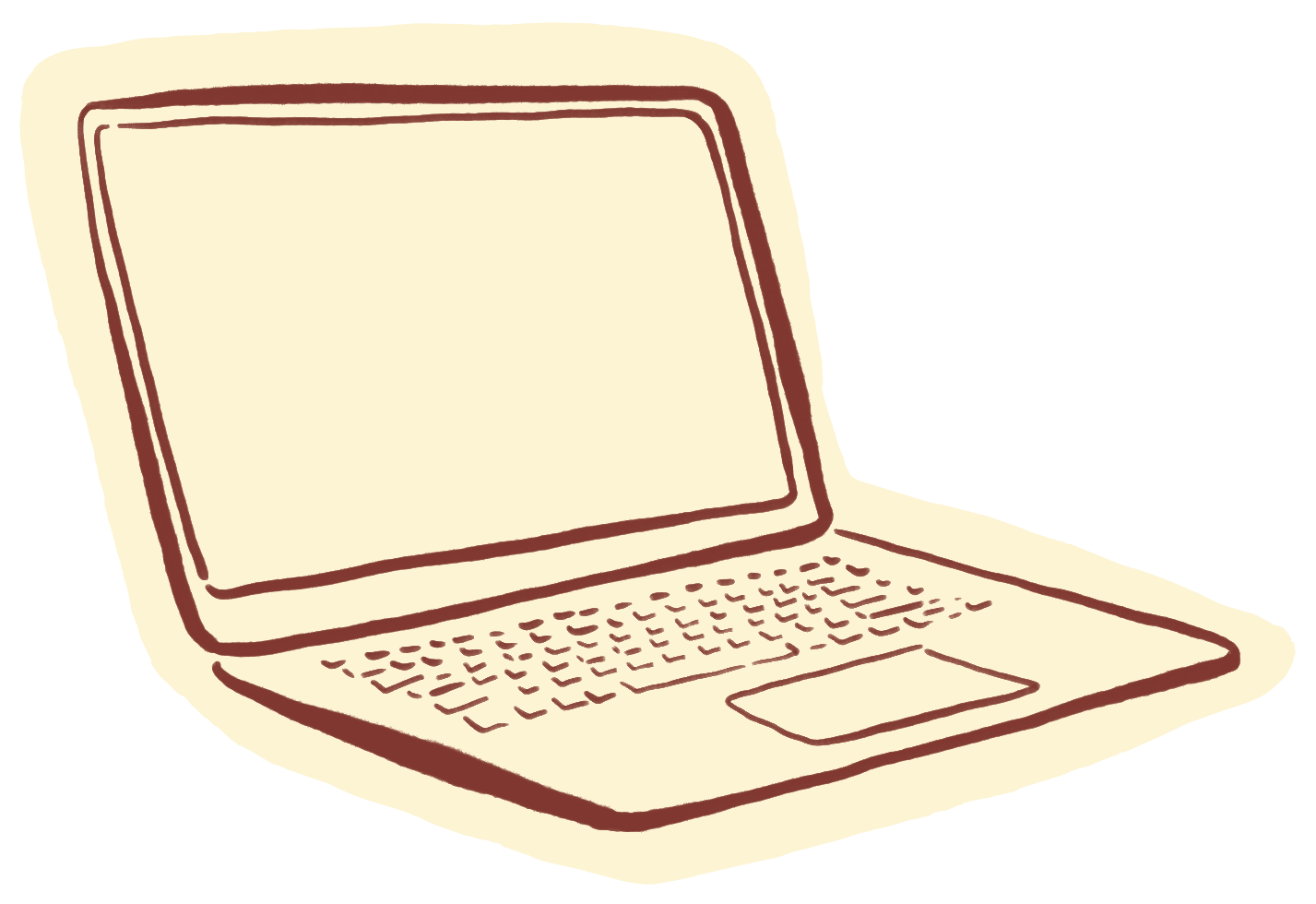 Laptop Illustrated Icon