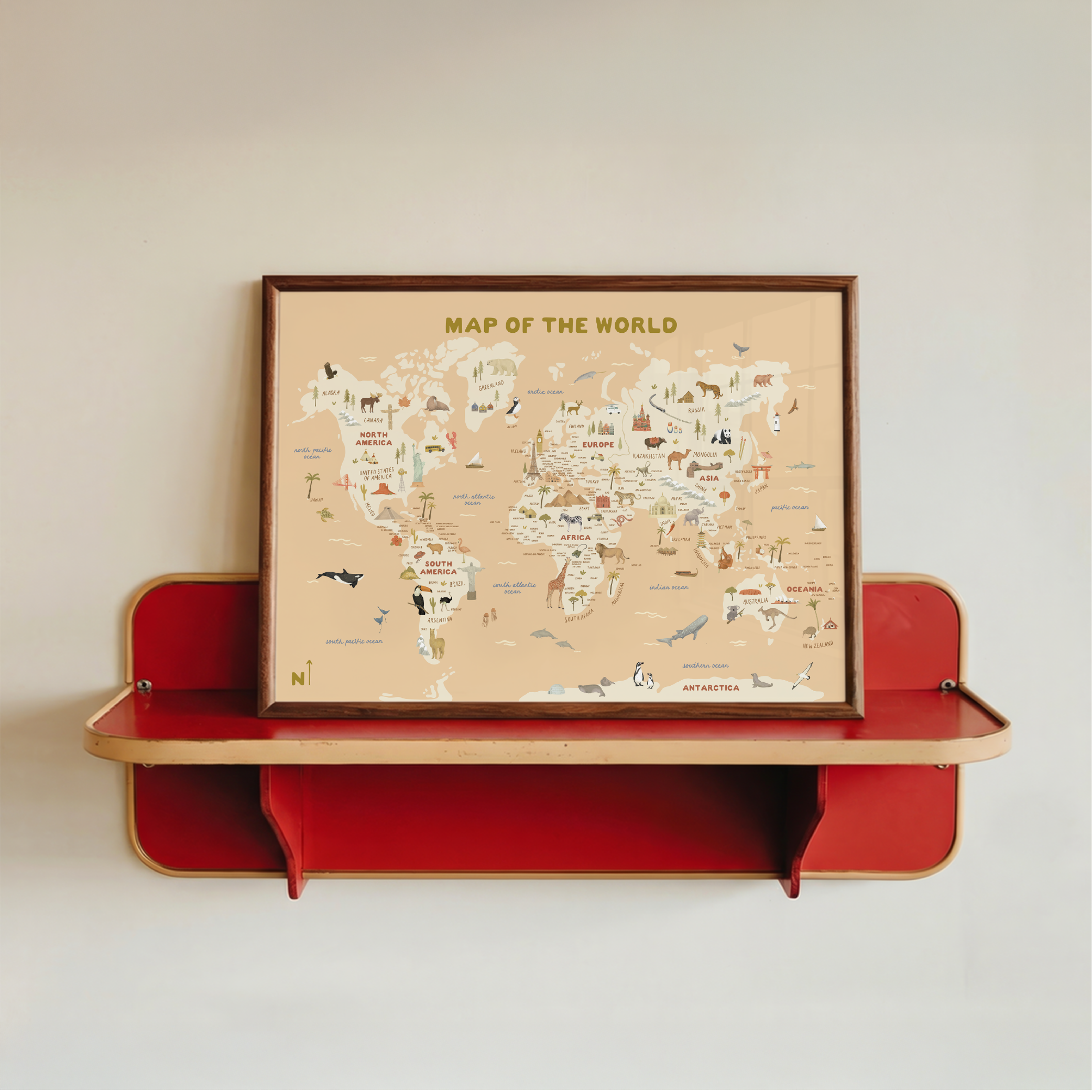 ILLUSTRATED MAP OF THE WORLD