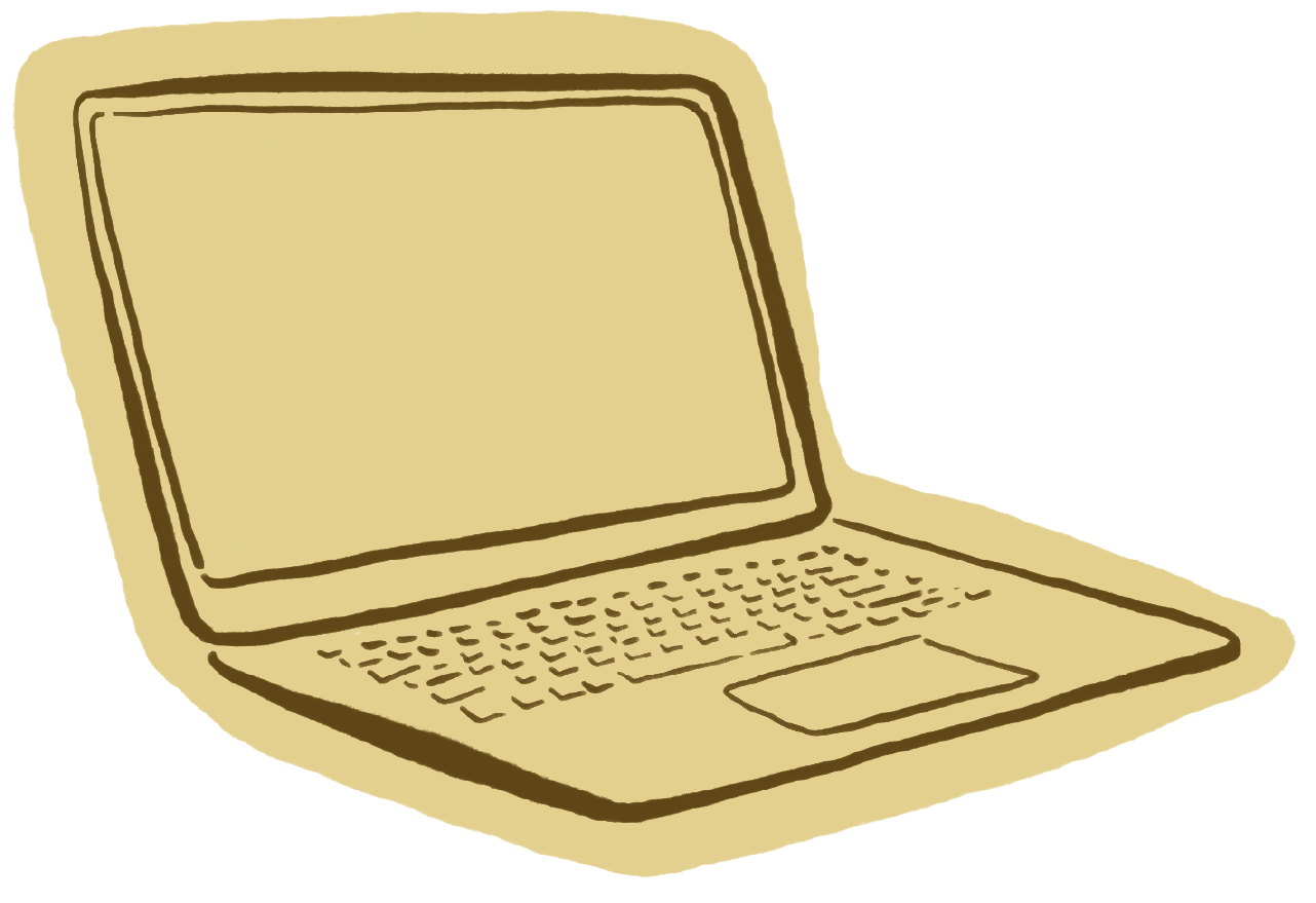 Illustrated Icon of Laptop