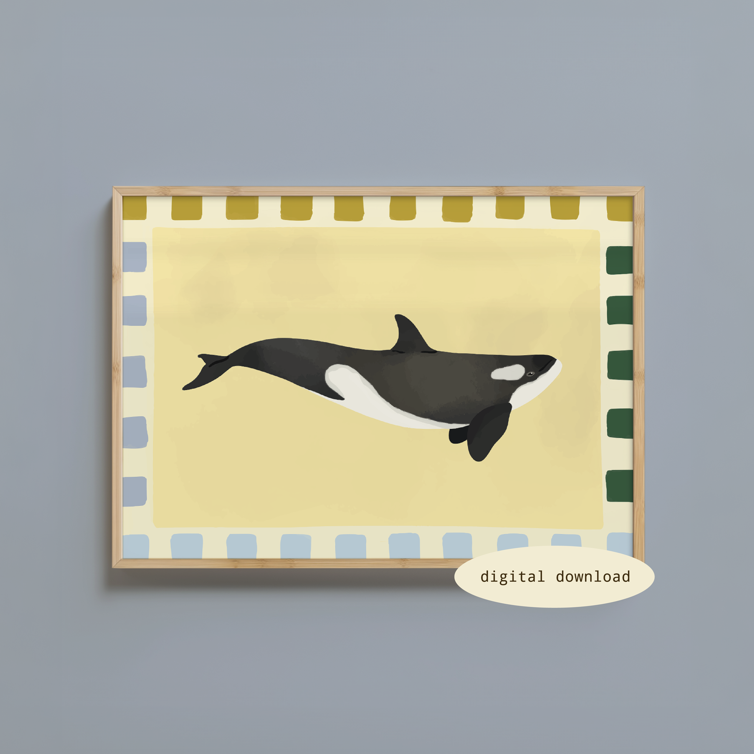 ORCA WHALE PRINT
