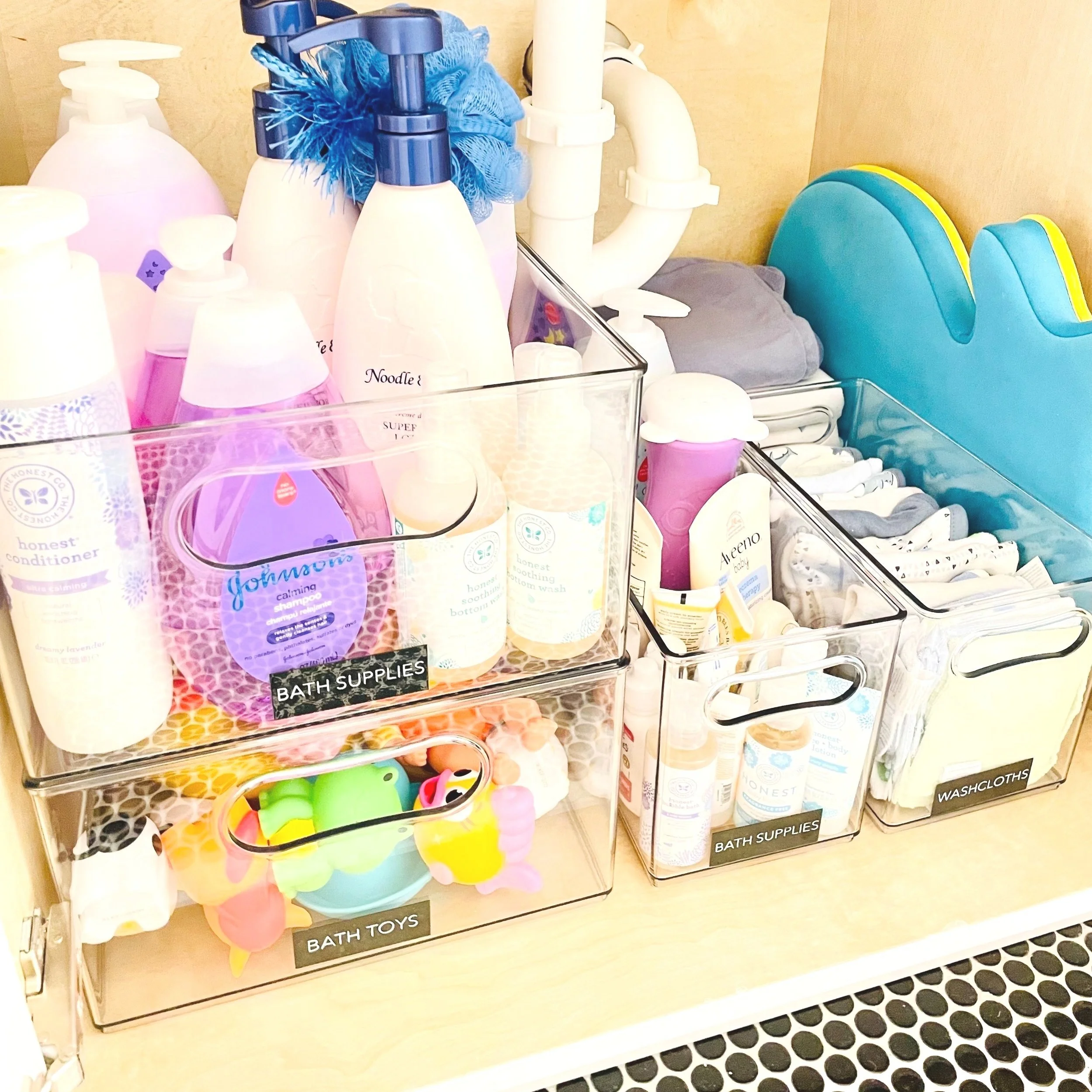 Under Sink Bathroom Organization
