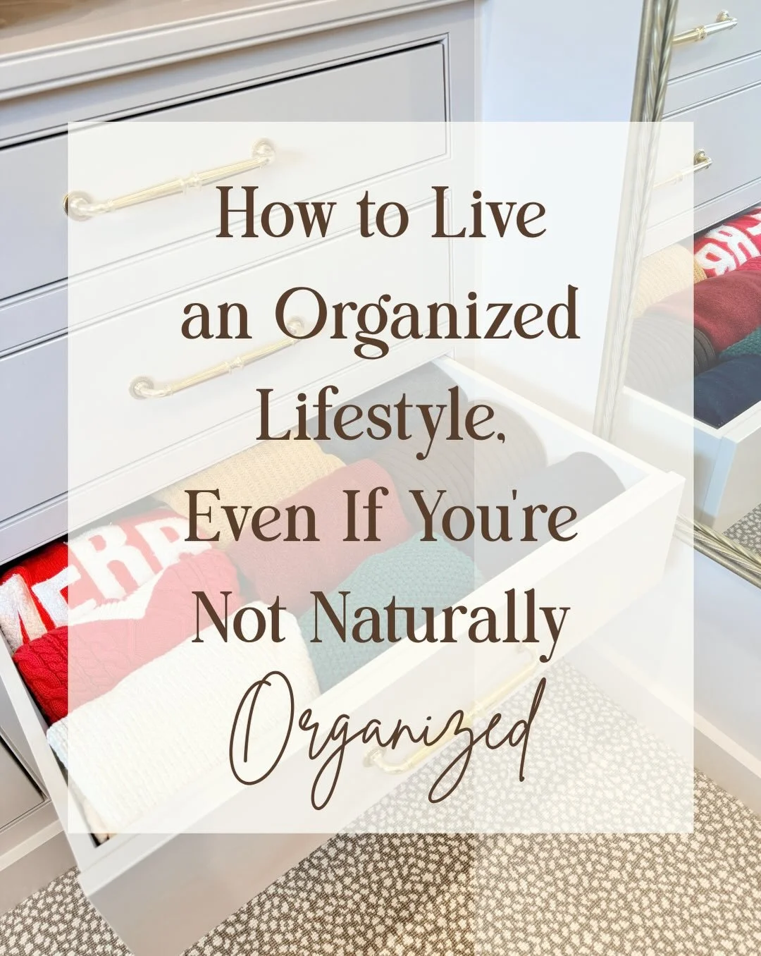 You don&rsquo;t have to be &ldquo;naturally organized&rdquo; to have an organized home. 👏

Being organized isn&rsquo;t a personality trait, it&rsquo;s a lifestyle built through small choices you make every day.

Put it away instead of putting it dow