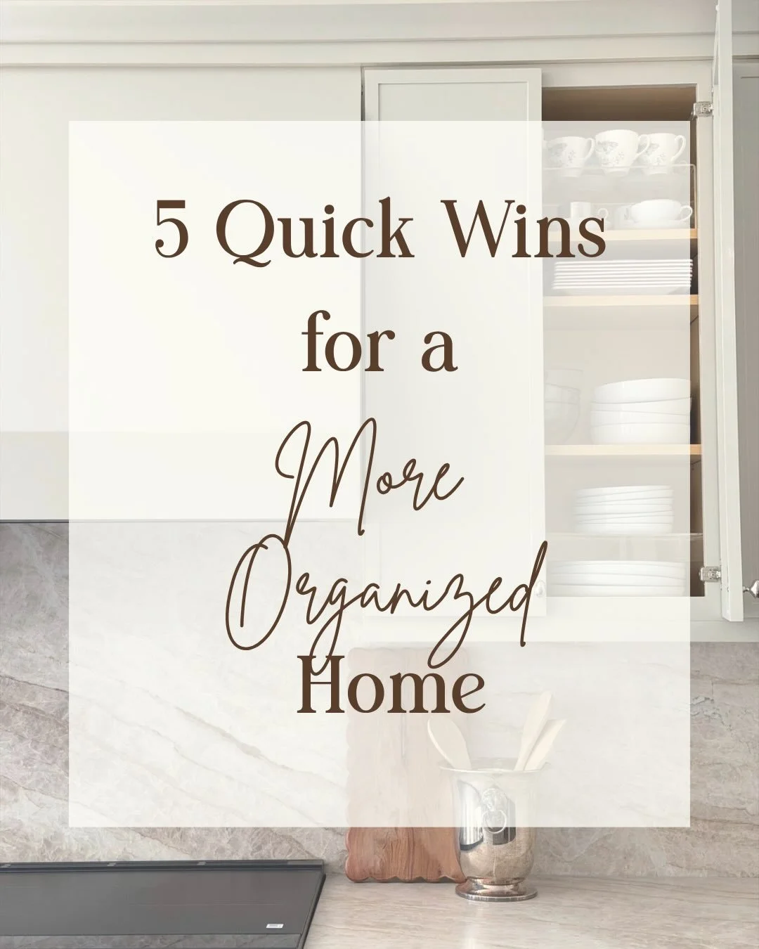 Want a more organized home without spending your entire weekend decluttering? Start small! 🙌

A few quick tasks can make a bigger difference than you think. You don&rsquo;t have to tackle the whole house at once&mdash;sometimes one small win is all 