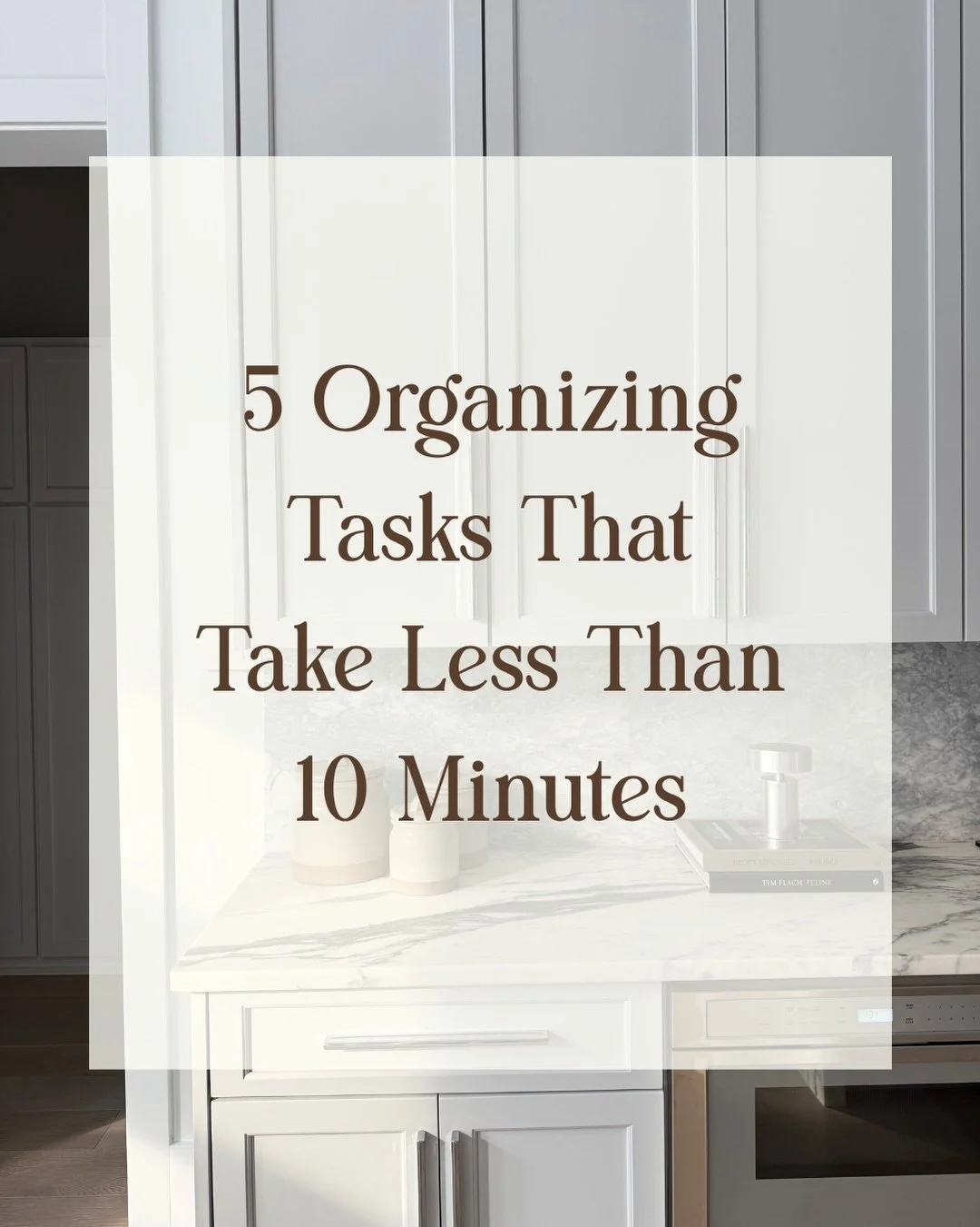 You don&rsquo;t need an entire day to make your home feel a little more organized. ✨

Sometimes, 10 minutes is all it takes to tackle one small area and make a noticeable difference. Pick ONE of these today, set a timer, and get it done. 🙌

Small re