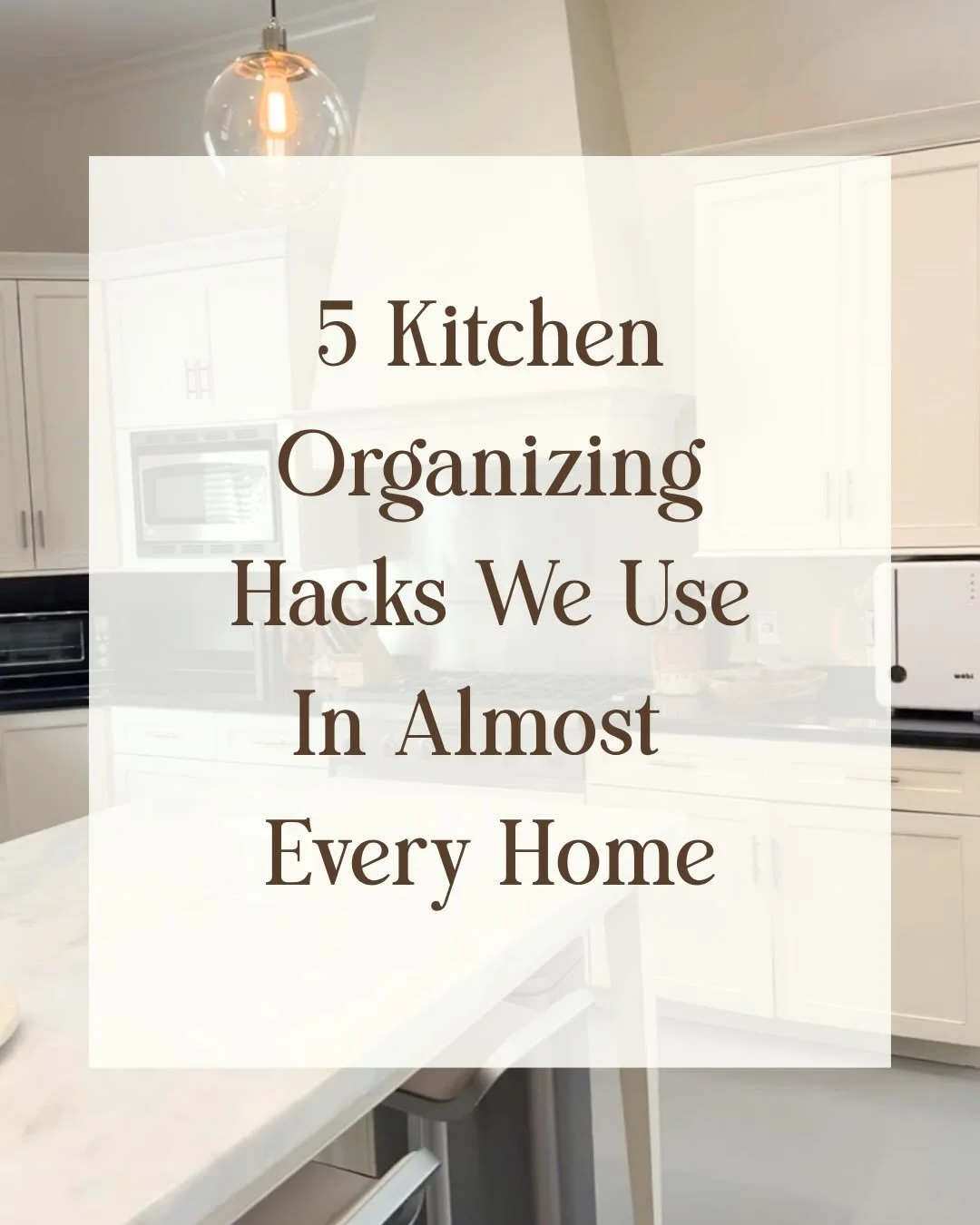 A well-organized kitchen isn&rsquo;t about having more space, it&rsquo;s about making the space you have work better. 🙌

These are a few of our go-to organizing hacks that we use in kitchens again and again to make everyday routines simpler and keep
