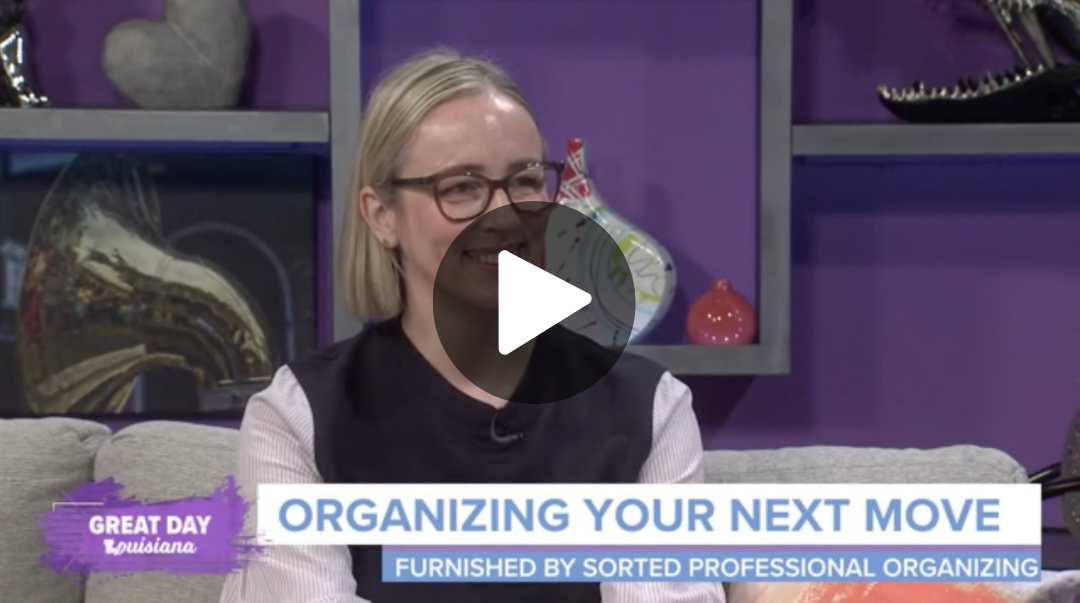 Sorted Founder Victoria Tran appearing on WWL Great Day Louisiana video screenshot with play button