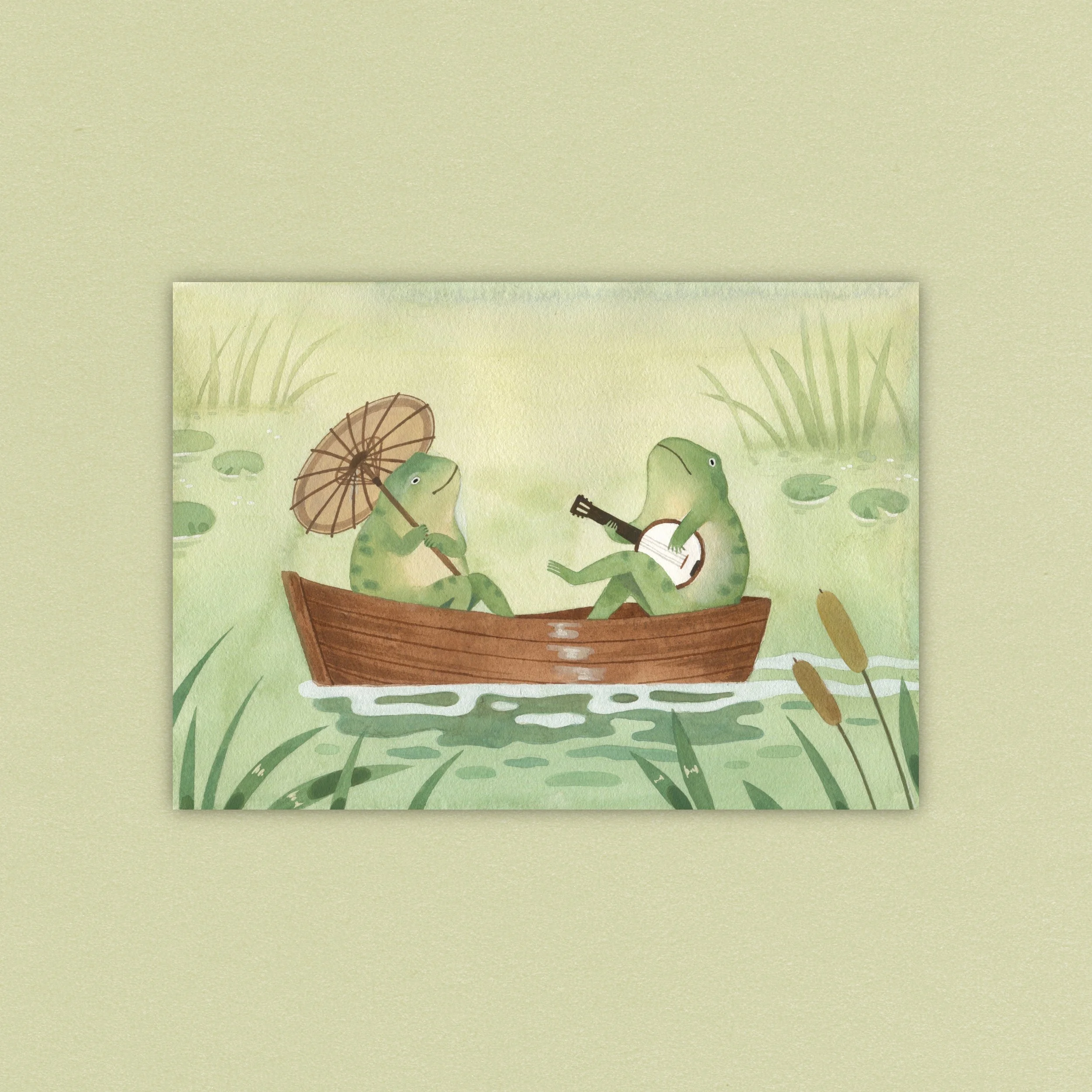 Frog Boat Print