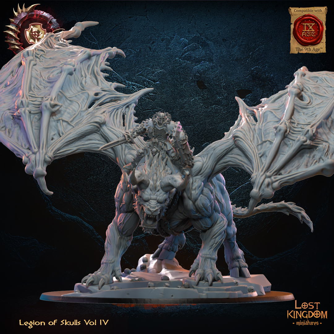 Chaos Lord of Khorne on Manticore