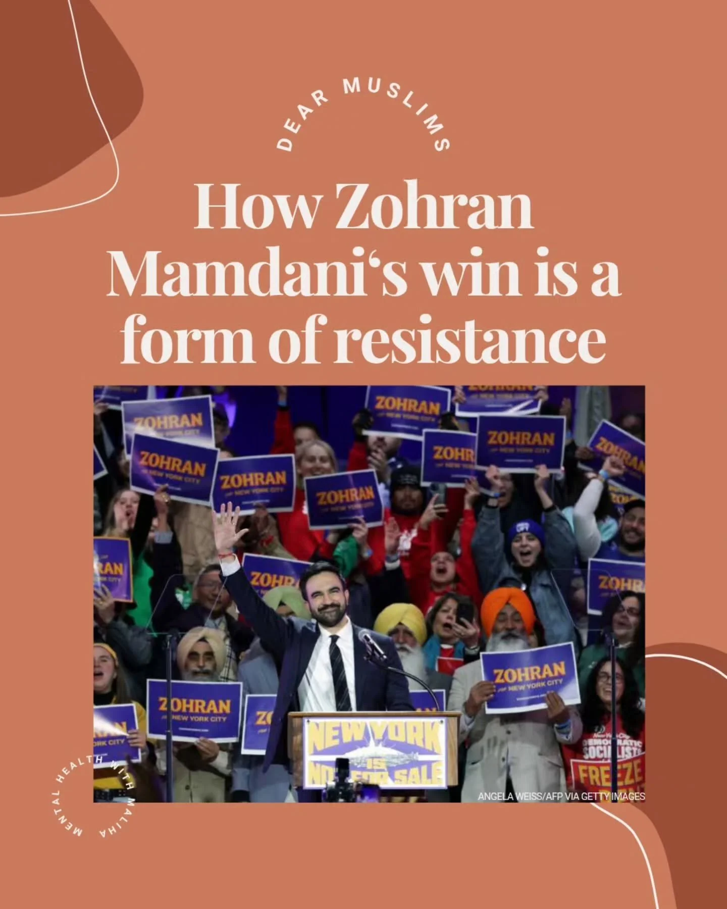Mamdani&rsquo;s elected win as the next Mayor of NYC is more than symbolic,it's a form of resistance and a profound mental health victory. When someone who shares our struggle and identity takes up space in a place we've been told we don&rsquo;t belo