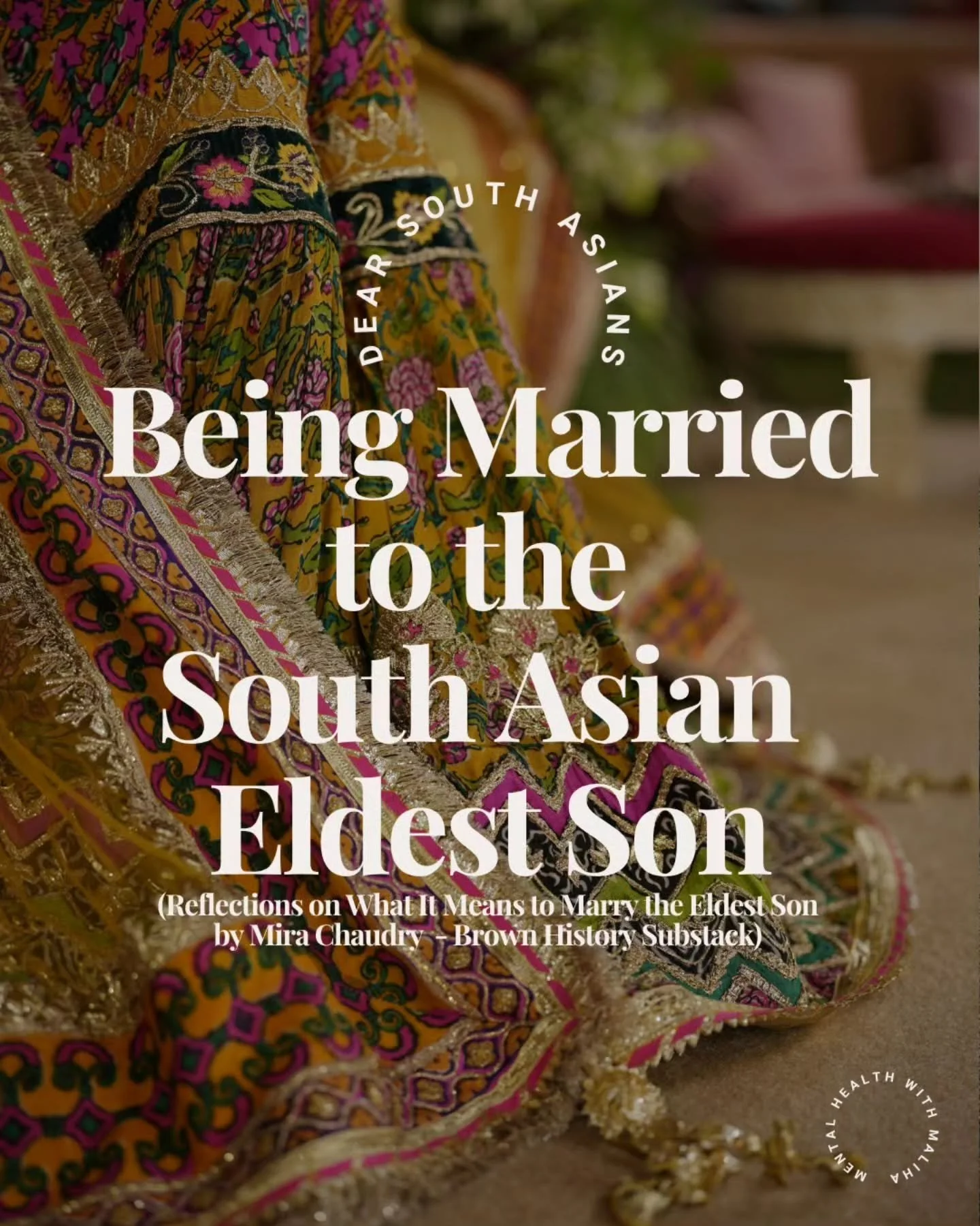 When you get married, you think you&rsquo;re entering a relationship with one person, but as time goes by, you begin to realize the roles they have been carrying with them. The weight begins to show up slowly. 

For some people, especially in South A