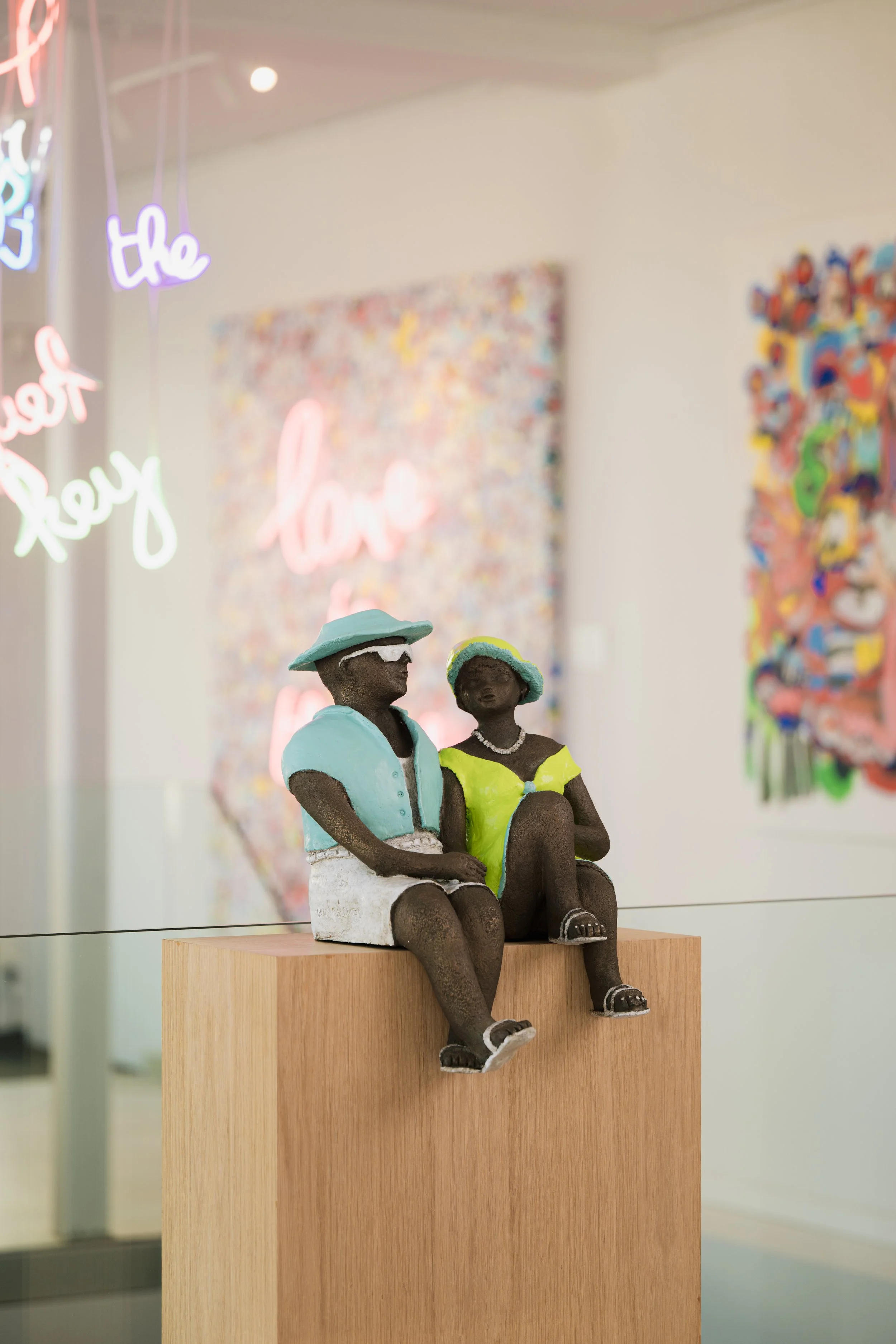 Koppeltje verliefd brons