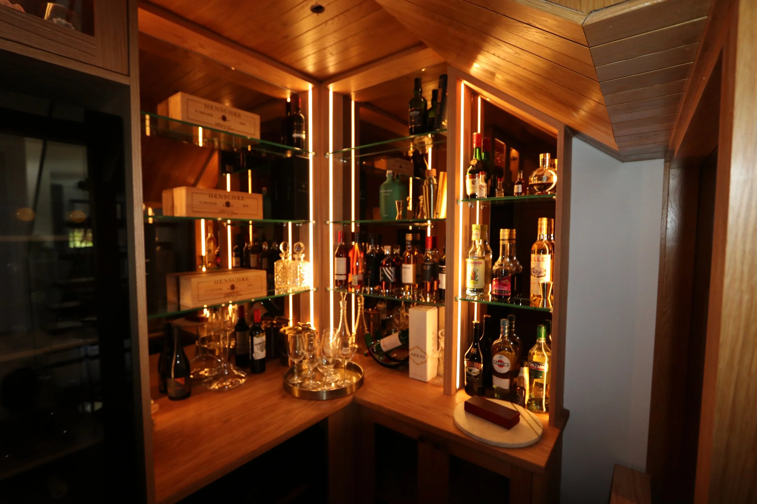 Mornington wine cellar joinery