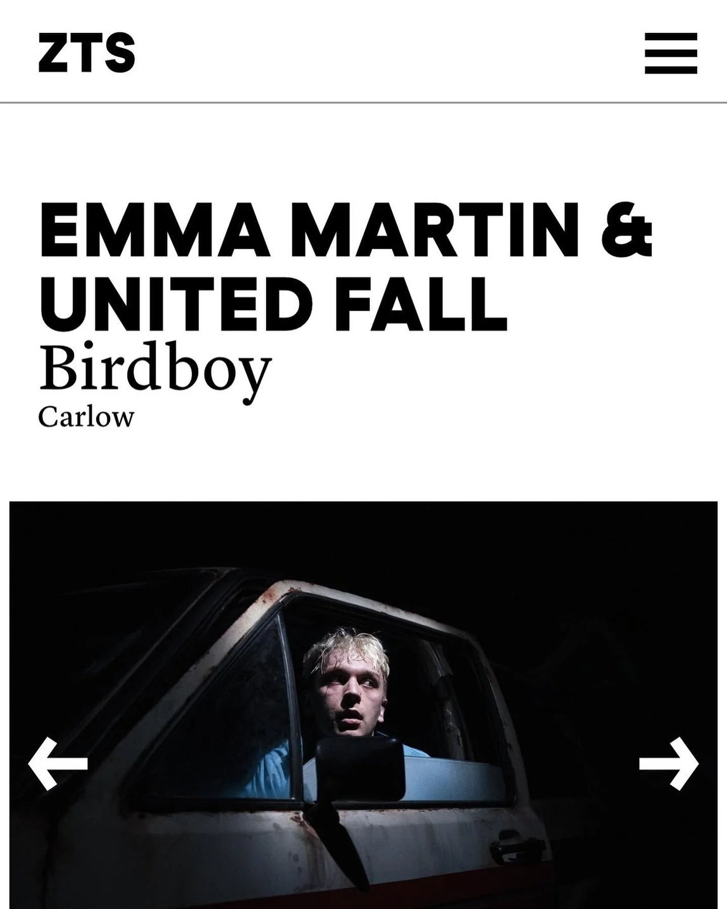 Kicking off the B I R D B O Y Summer/Autumn 2024 tour in Switzerland later this week at Z&uuml;rcher @theaterspektakel. Performances 24-28 August.

Supported by @cultureireland + @artscouncilireland.

Image by Luca Truffarelli.