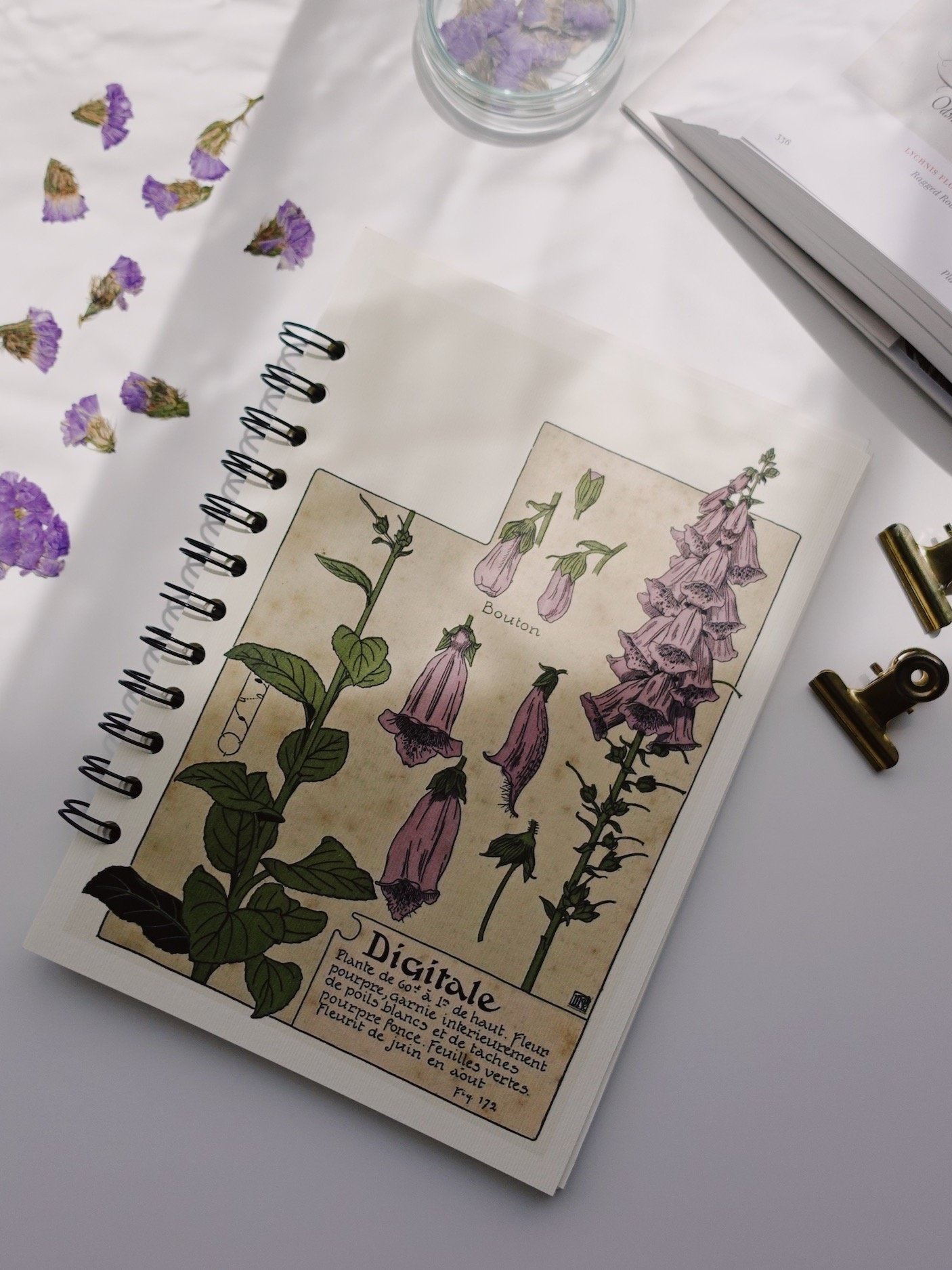 Ring notebook — Botanical collection
