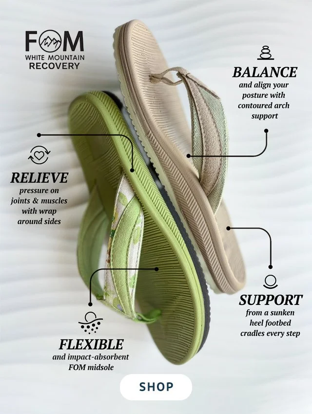 FOM by White Mountain recovery Footwear Collateral