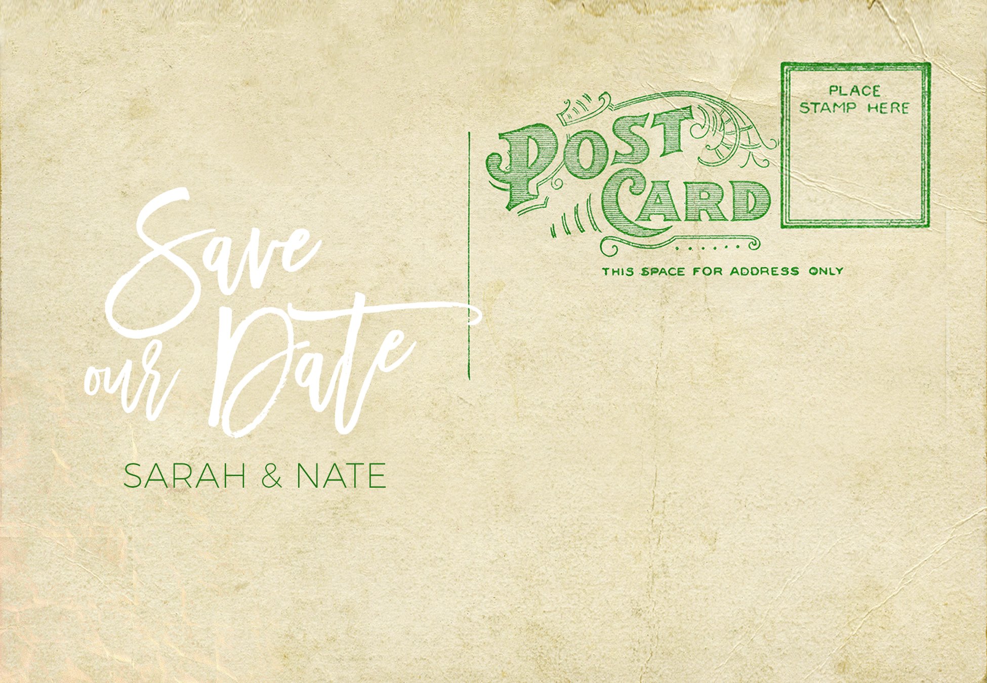 Save the Date Postcard - Back