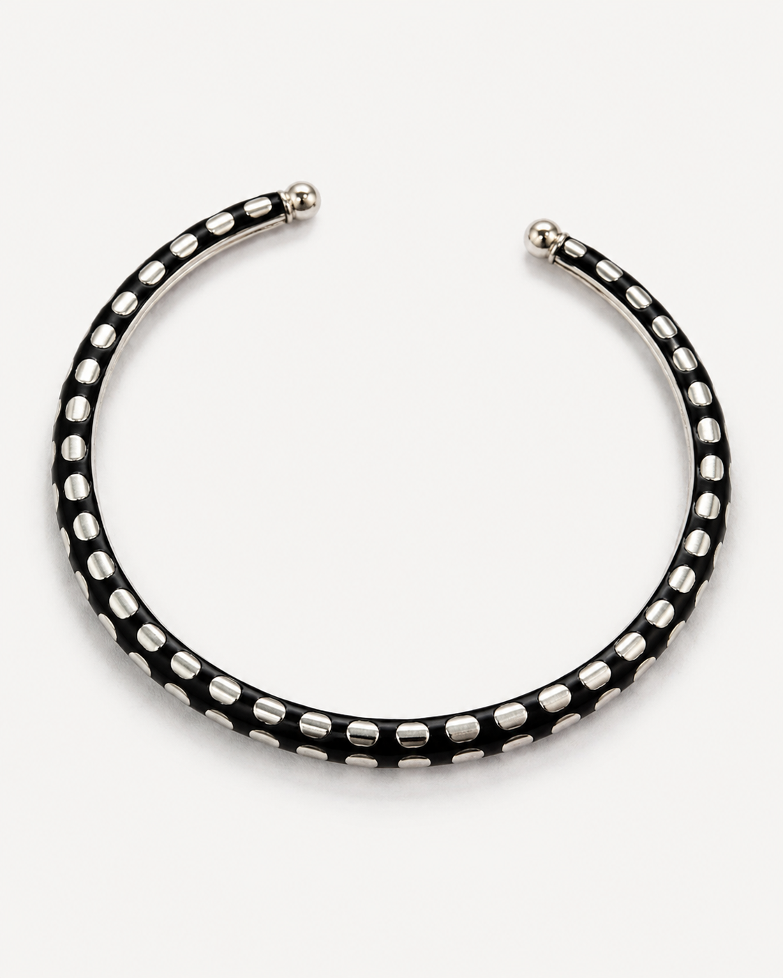 Handcrafted Enamel Silver Hasli Choker