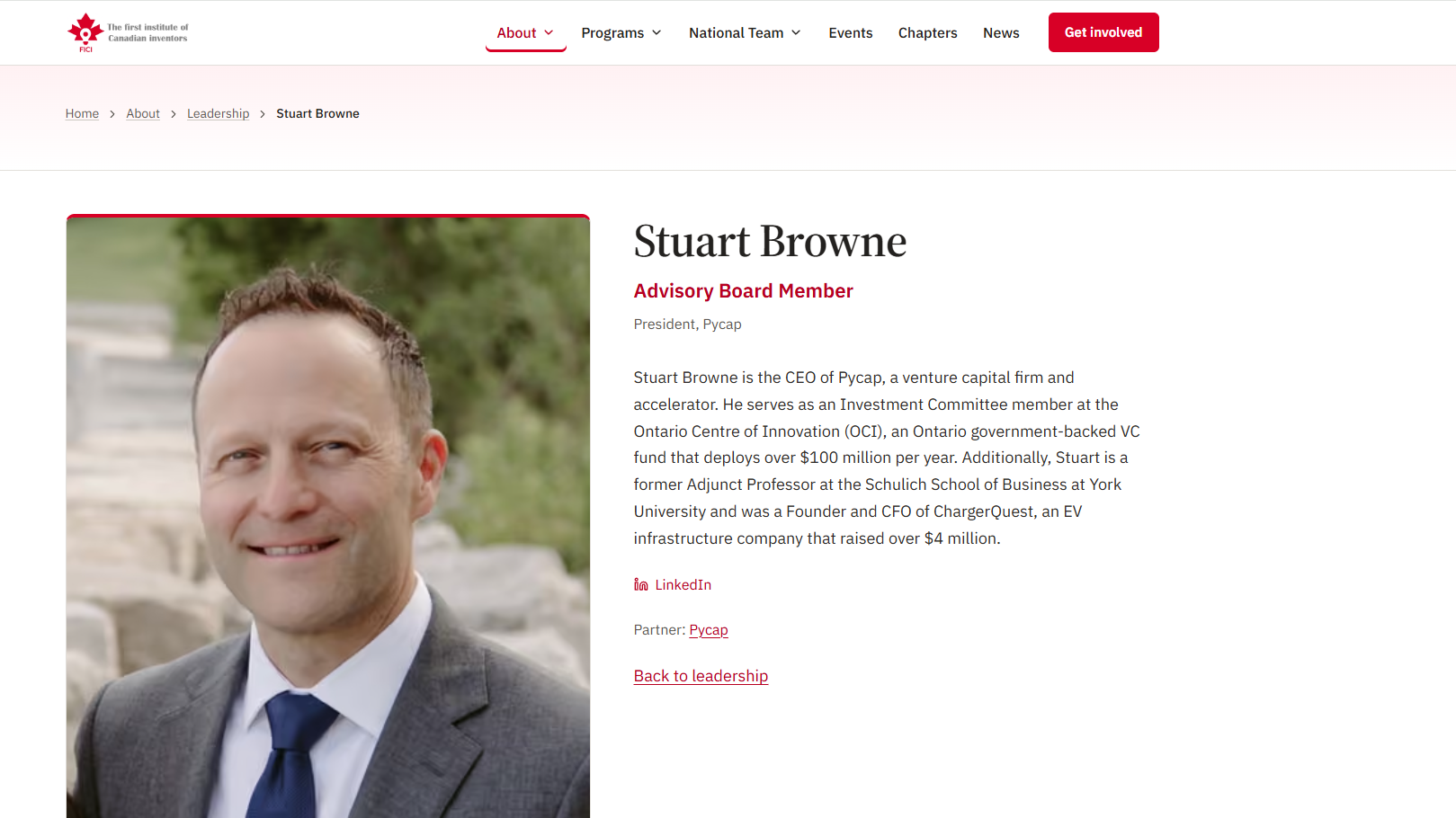Expanding Global Pathways: Stuart Browne Joins FICI Advisory Board as Pycap Joins FICI Partner Network