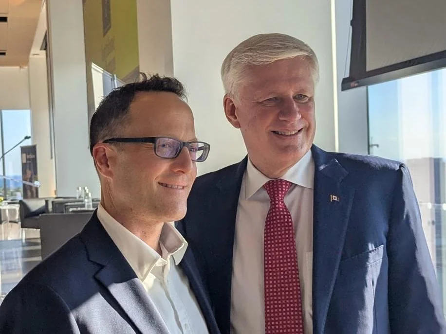 Pycap CEO Stuart Browne Meets Former Canadian Prime Minister Stephen Harper