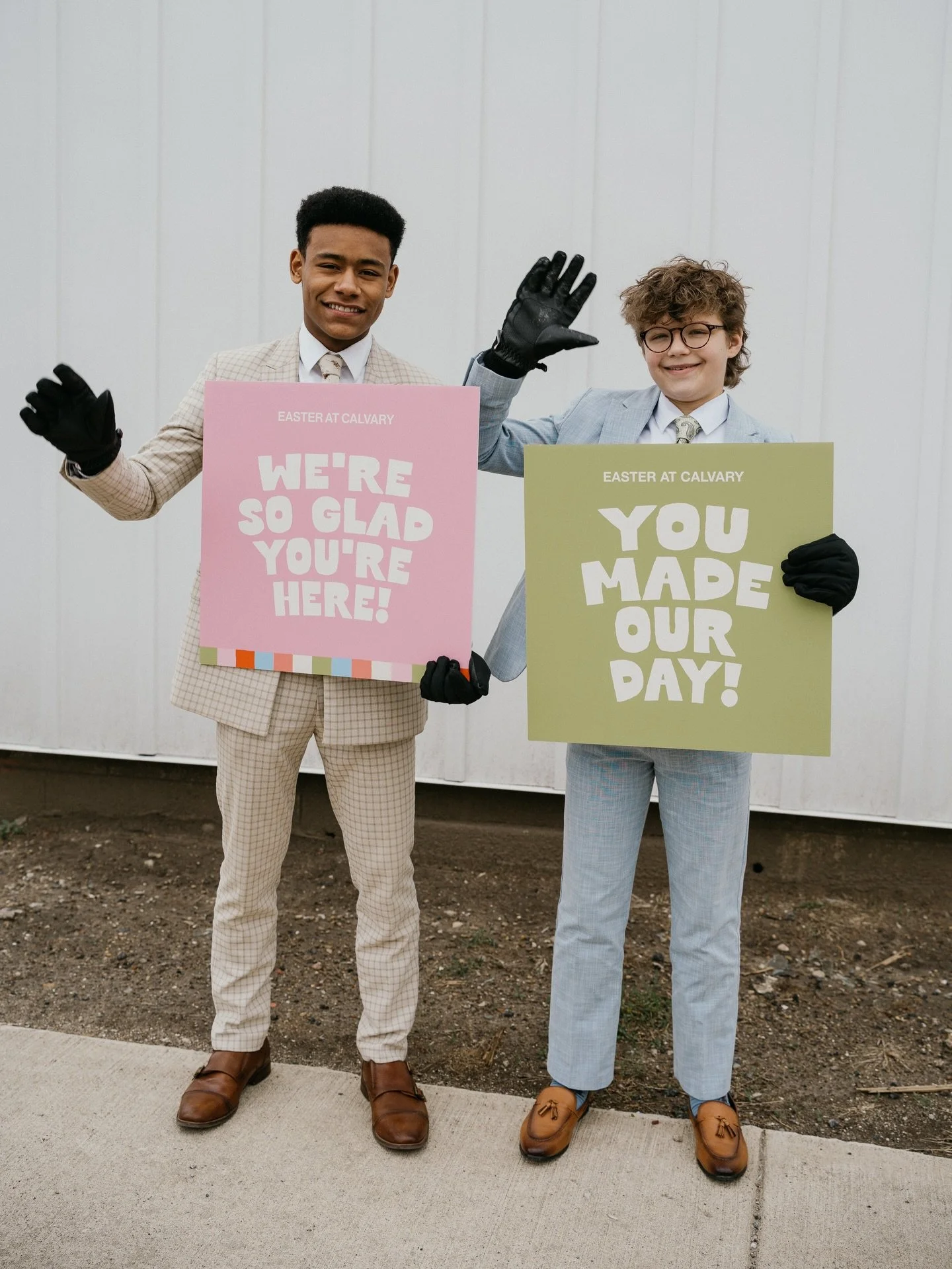 Easter at Calvary &mdash; We loved seeing so many smiling faces today! 🤩🧡🌿