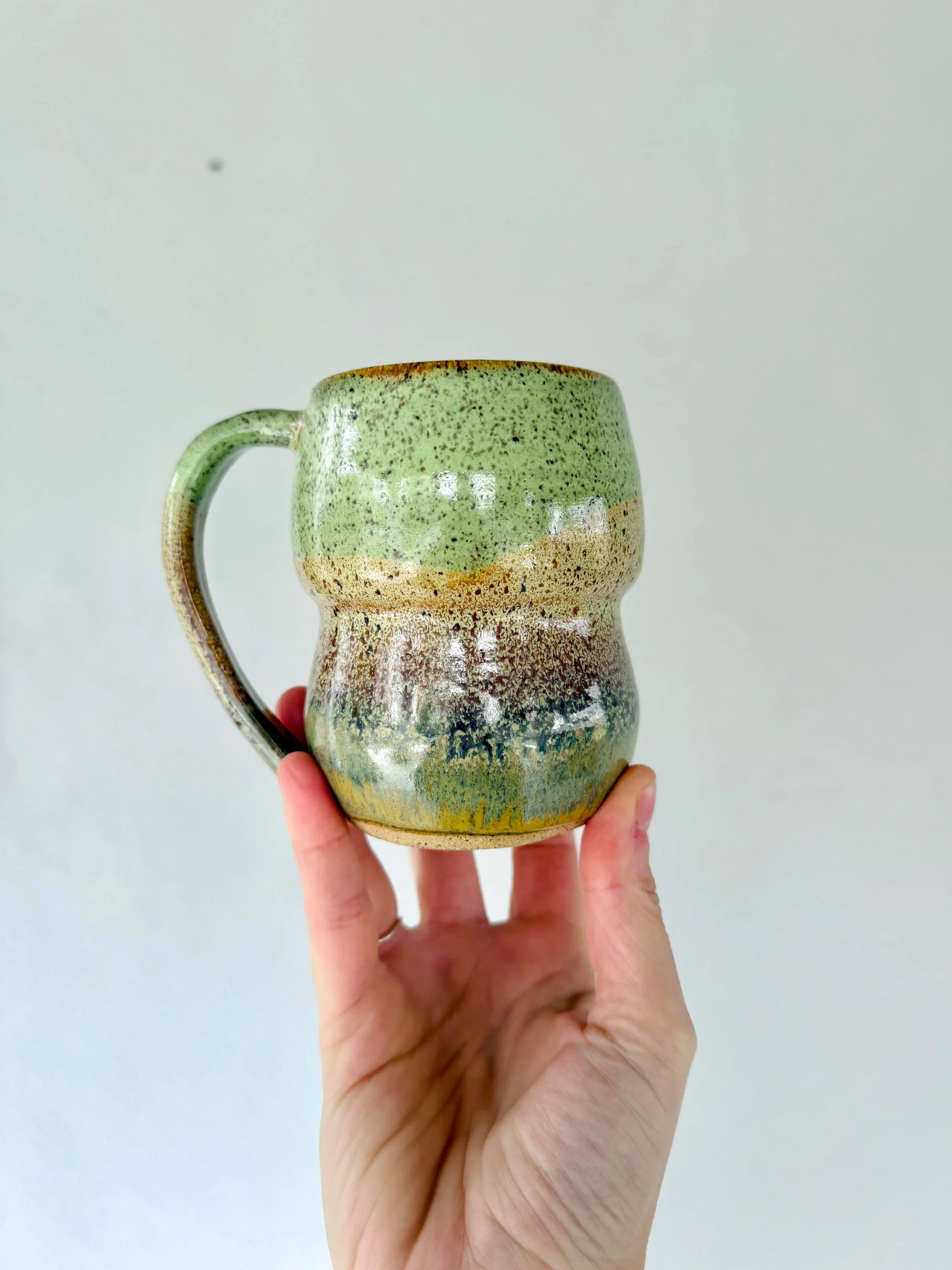 Green Mist Bubble Mug