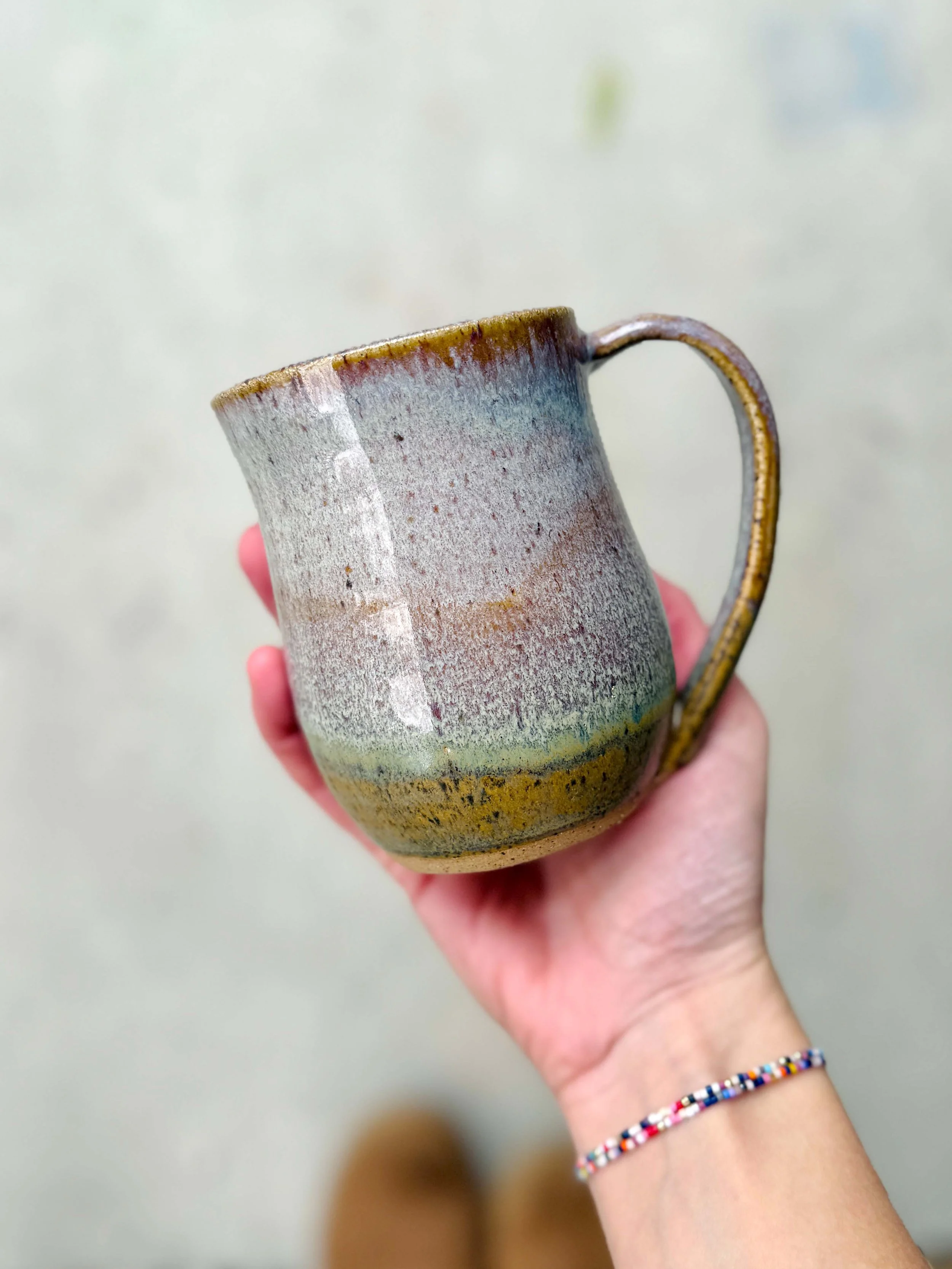 Golden Horizon Curved Mug