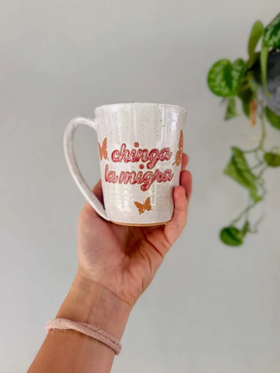 Chinga La Migra Butterfly Mug