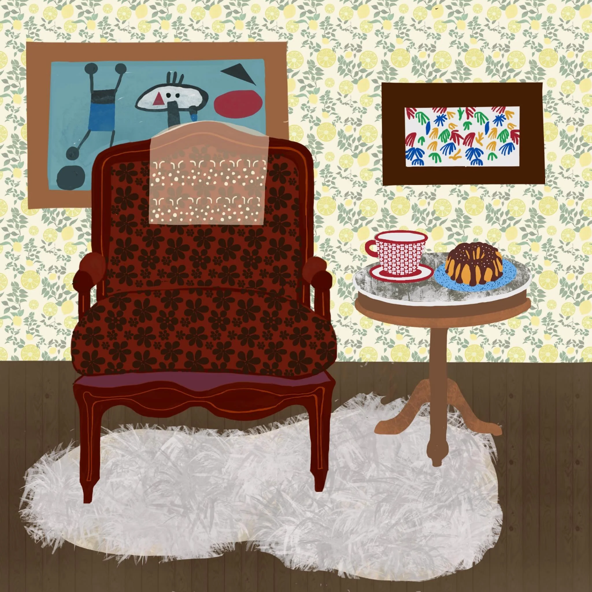 #interiorillustration #weloveillustration #womenwhoillustrate #procreateinteriors #retroillustration #illustratorofinstagram #illustratoroninstagram #bookillustrator #bookillustrations