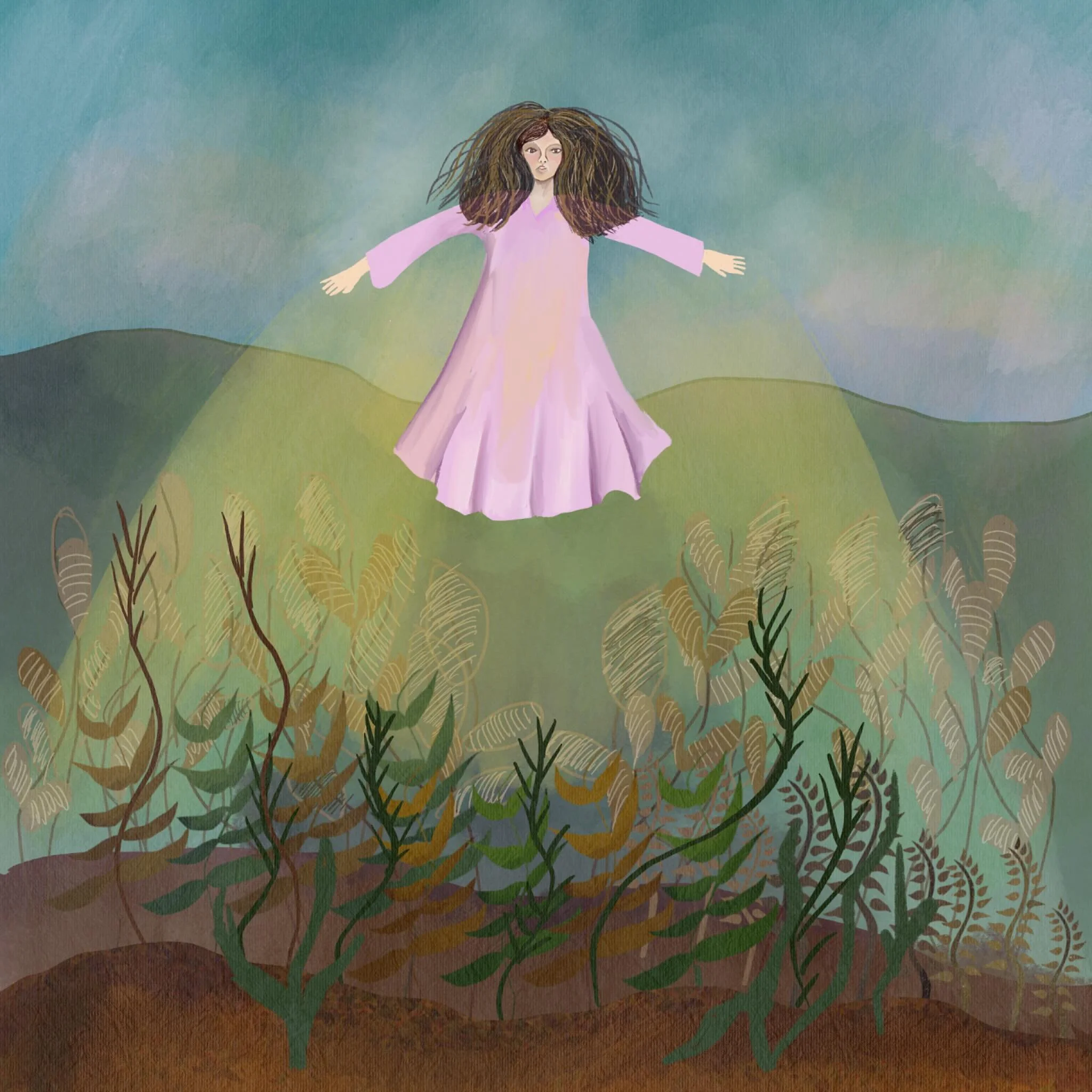 #magicalforest #illustration_the_best #illustrators #folkhorror #weloveillustration #bookillustrations #mysticalart #witchyillustration #procreatelandscape #procreateillustrations