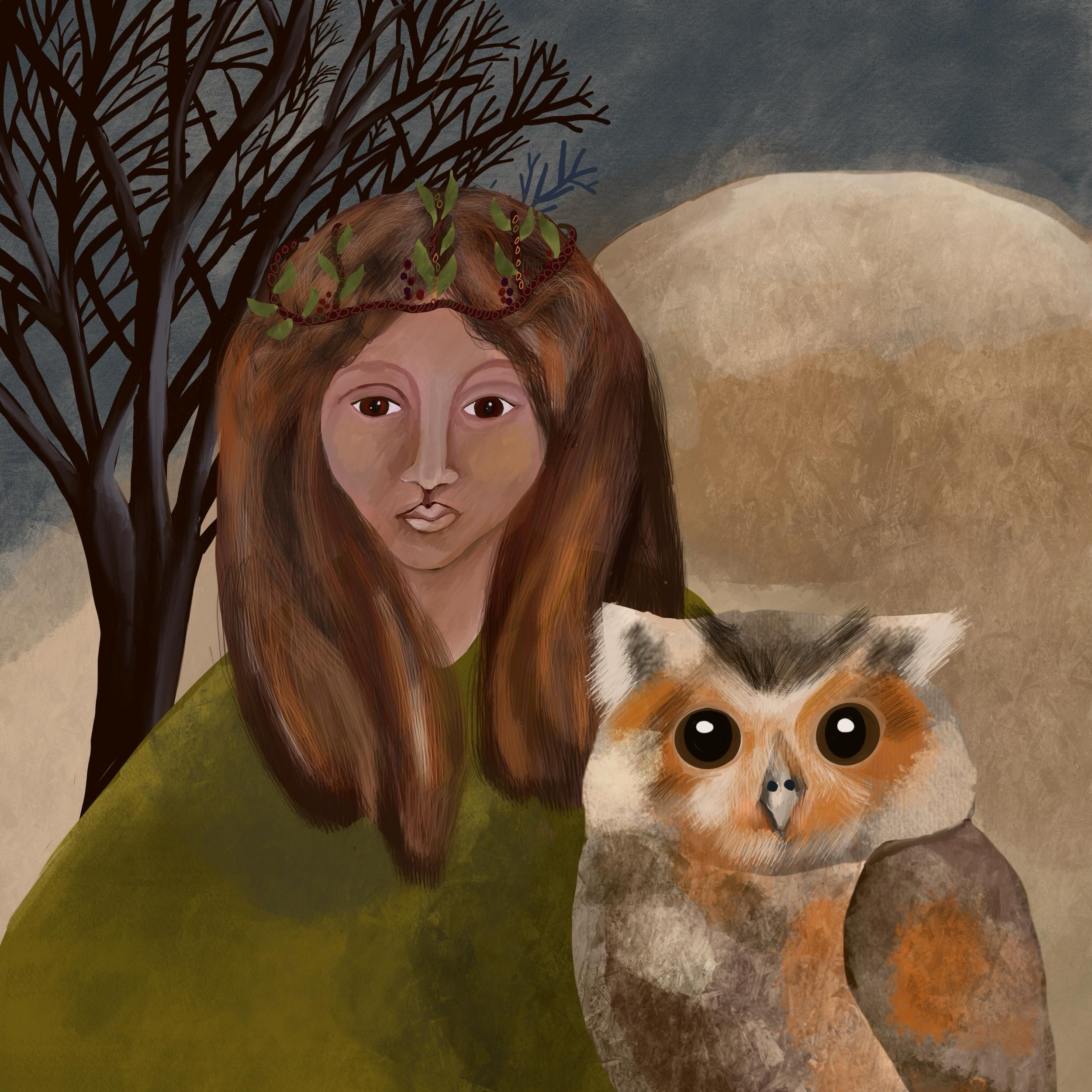 #folkartist #magicalwoods #owlstagram #paganart