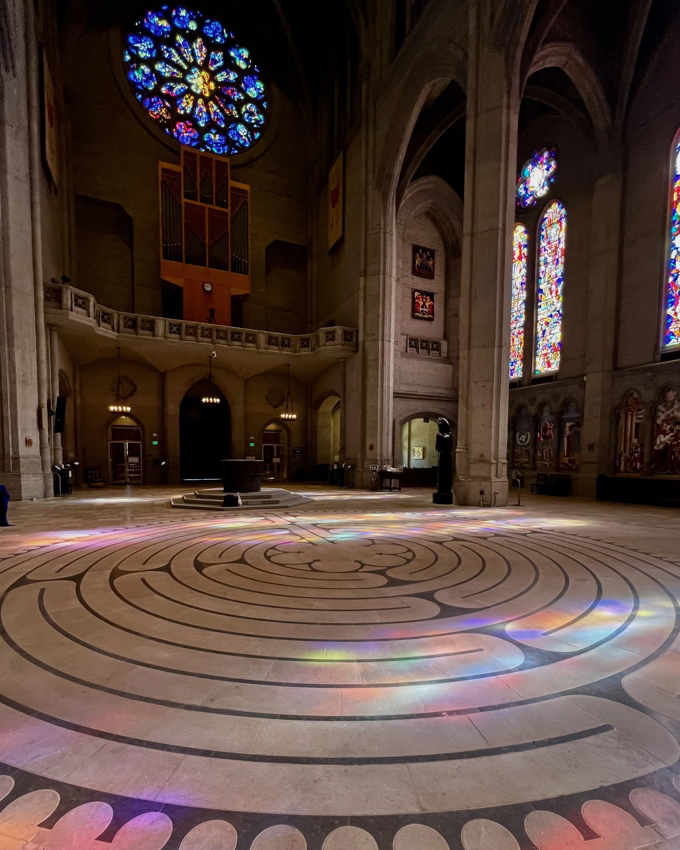 Grace Cathedral. Labyrinth San Francisco