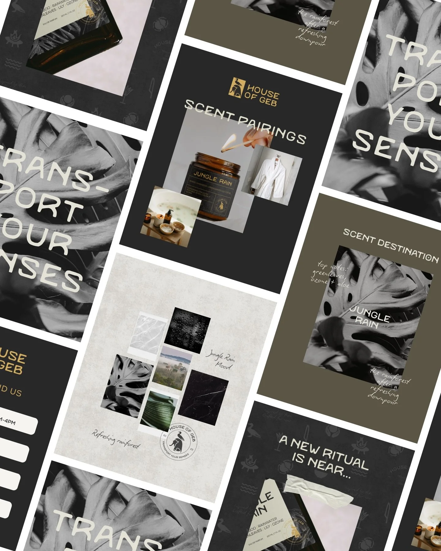 A brand isn&rsquo;t &ldquo;done&rdquo; when the logo is finished - it&rsquo;s done when every touchpoint feels like it belongs to the same world.

That&rsquo;s exactly what I built for @houseofgeb.co.
A full suite of social templates that match their