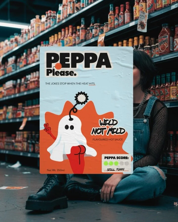 A hot concept. 🌶️

Concept brand identity for a hot sauce brand, brief courtesy of @designerbriefs @branding.source #dbpeppaplease 

An exploration of packaging design, visual identity, and a new illustration style for me, focusing on humour, heat, 