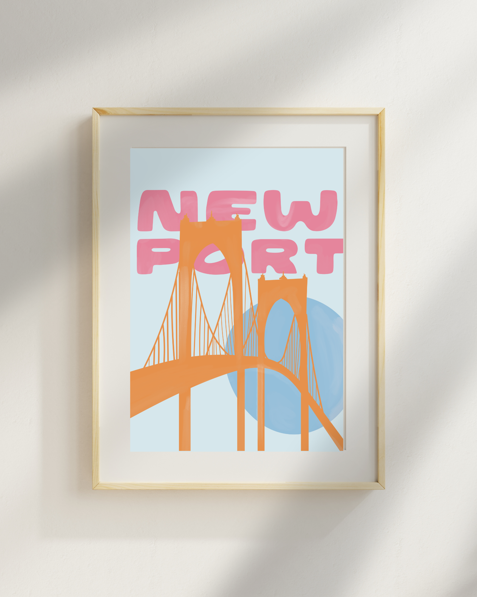 Orange Newport Bridge