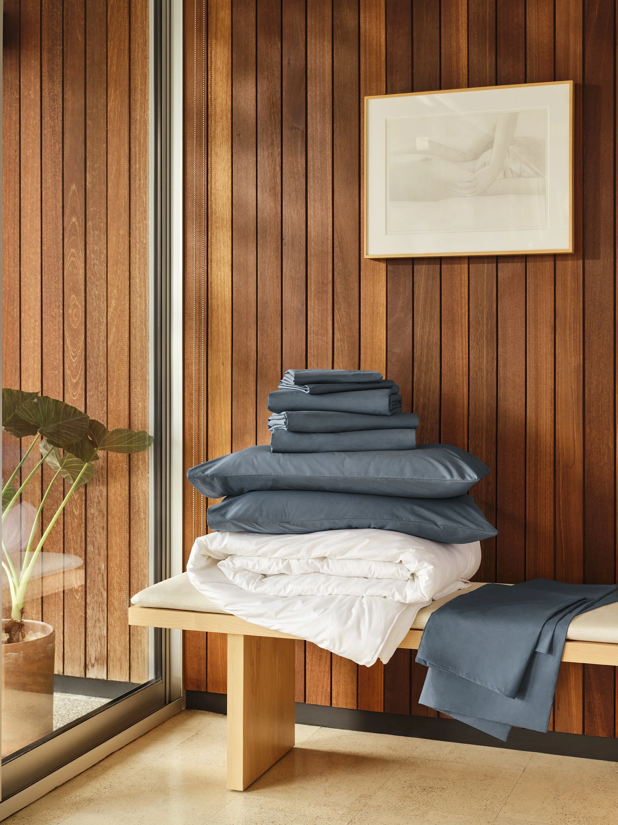 Soft Goods styling Brooklinen Los Angeles interior photography